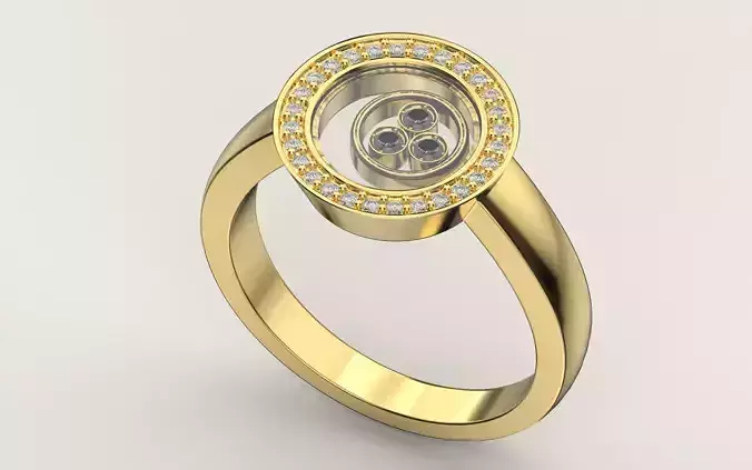Chopard Ring 3D print model
