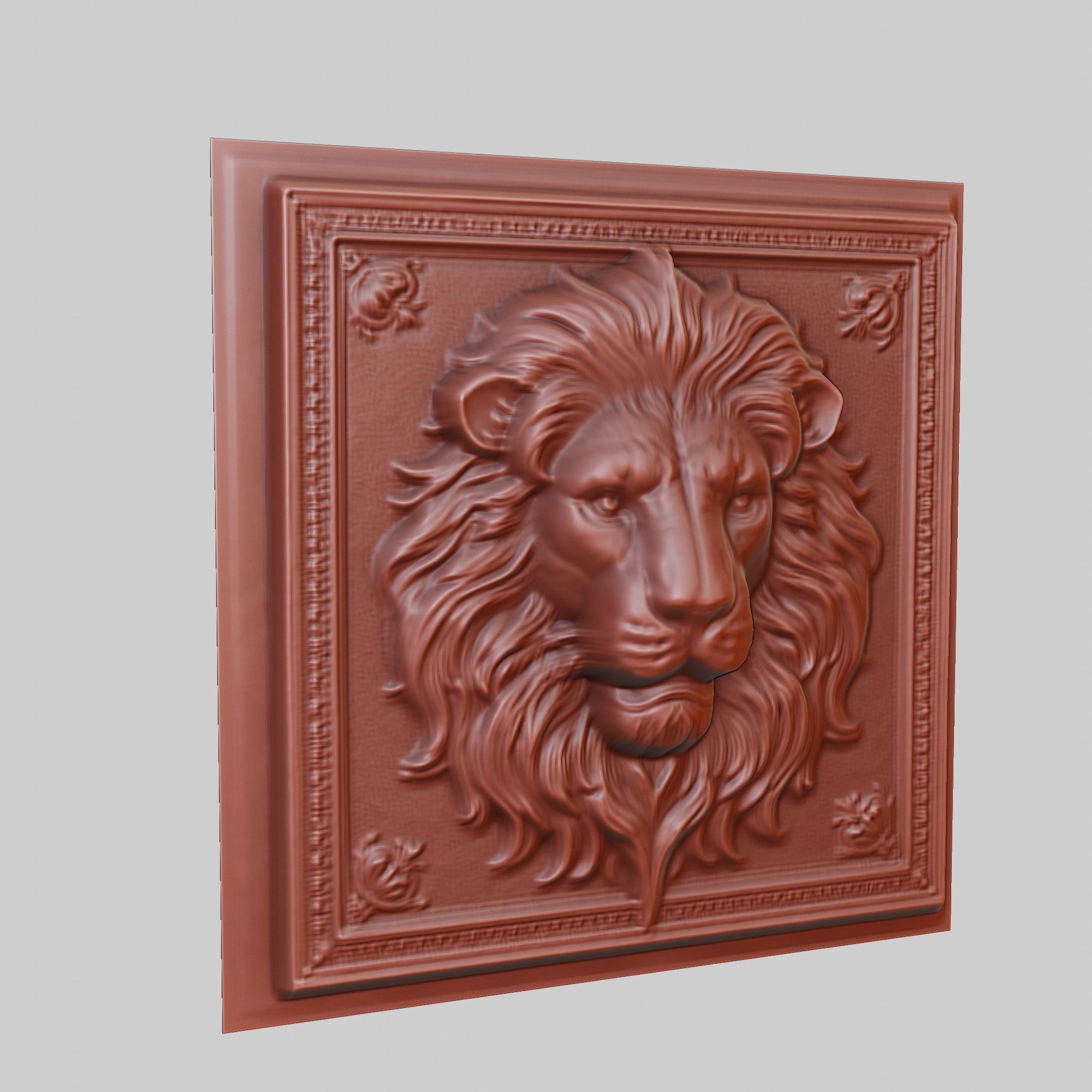 Lion Animal 3D print model_3