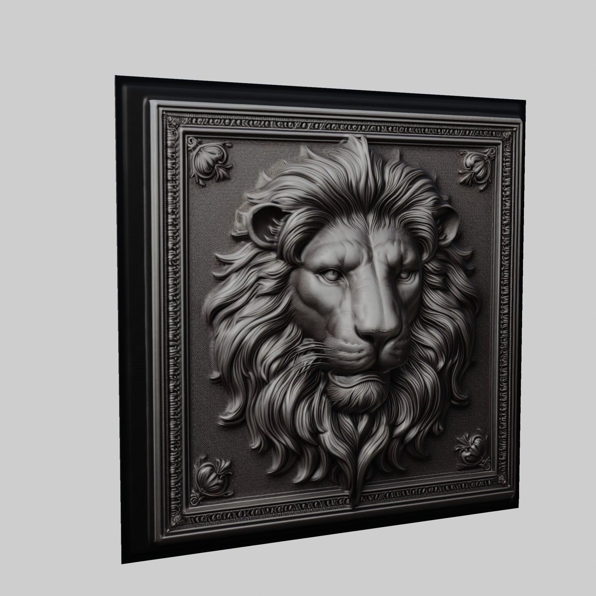 Lion Animal 3D print model_1