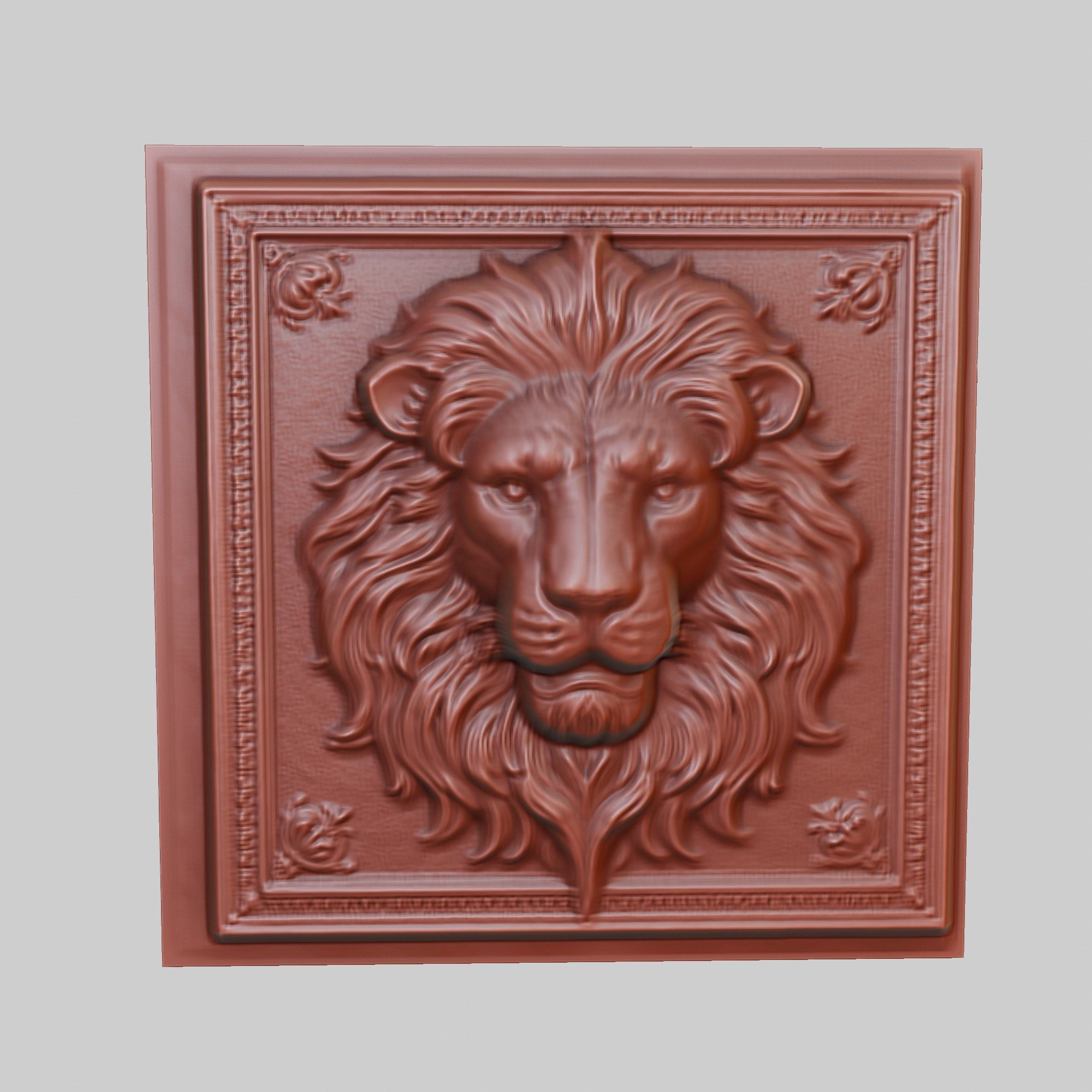 Lion Animal 3D print model_2