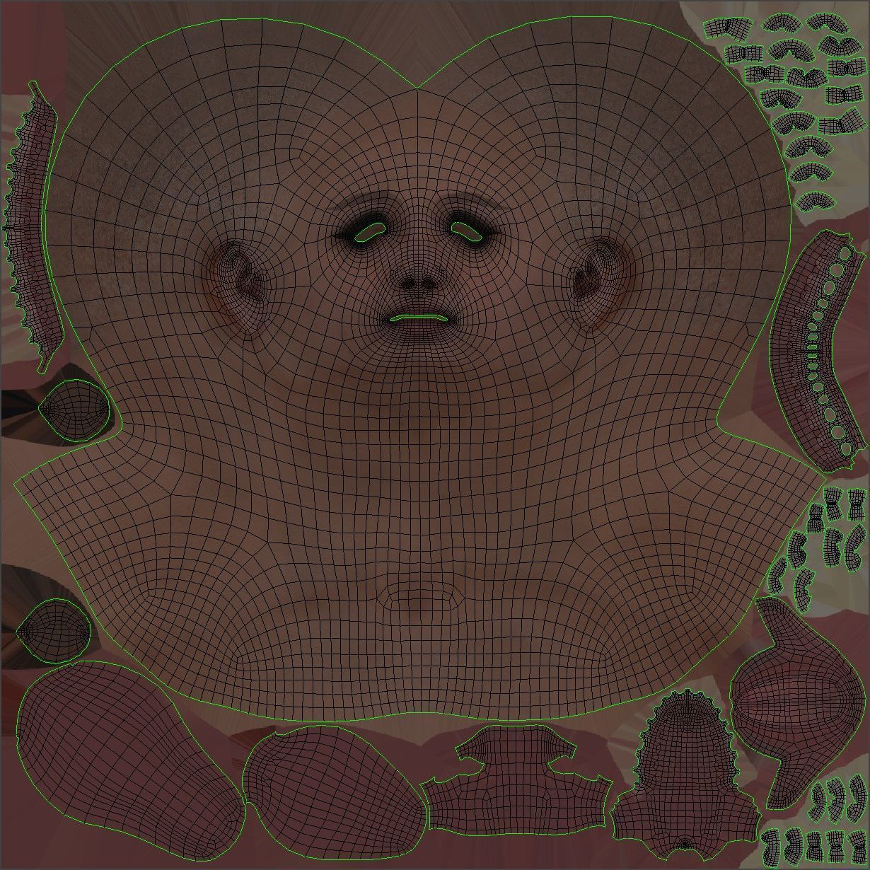 Denim Overalls 97 - All MH Bodies and UE5 Skeletons - Rigged Low-poly 3D model_25