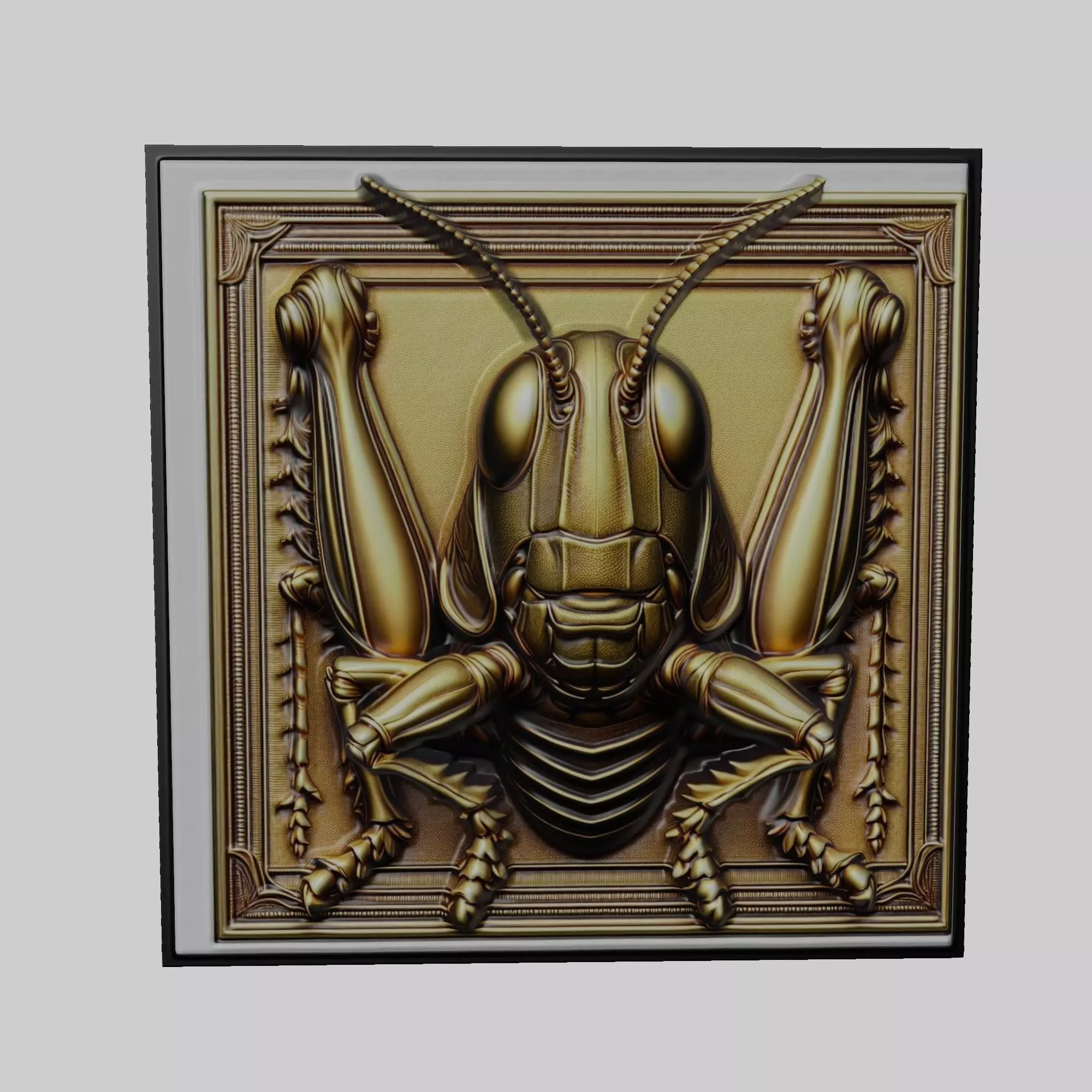 Grasshopper Animal 3D print model
