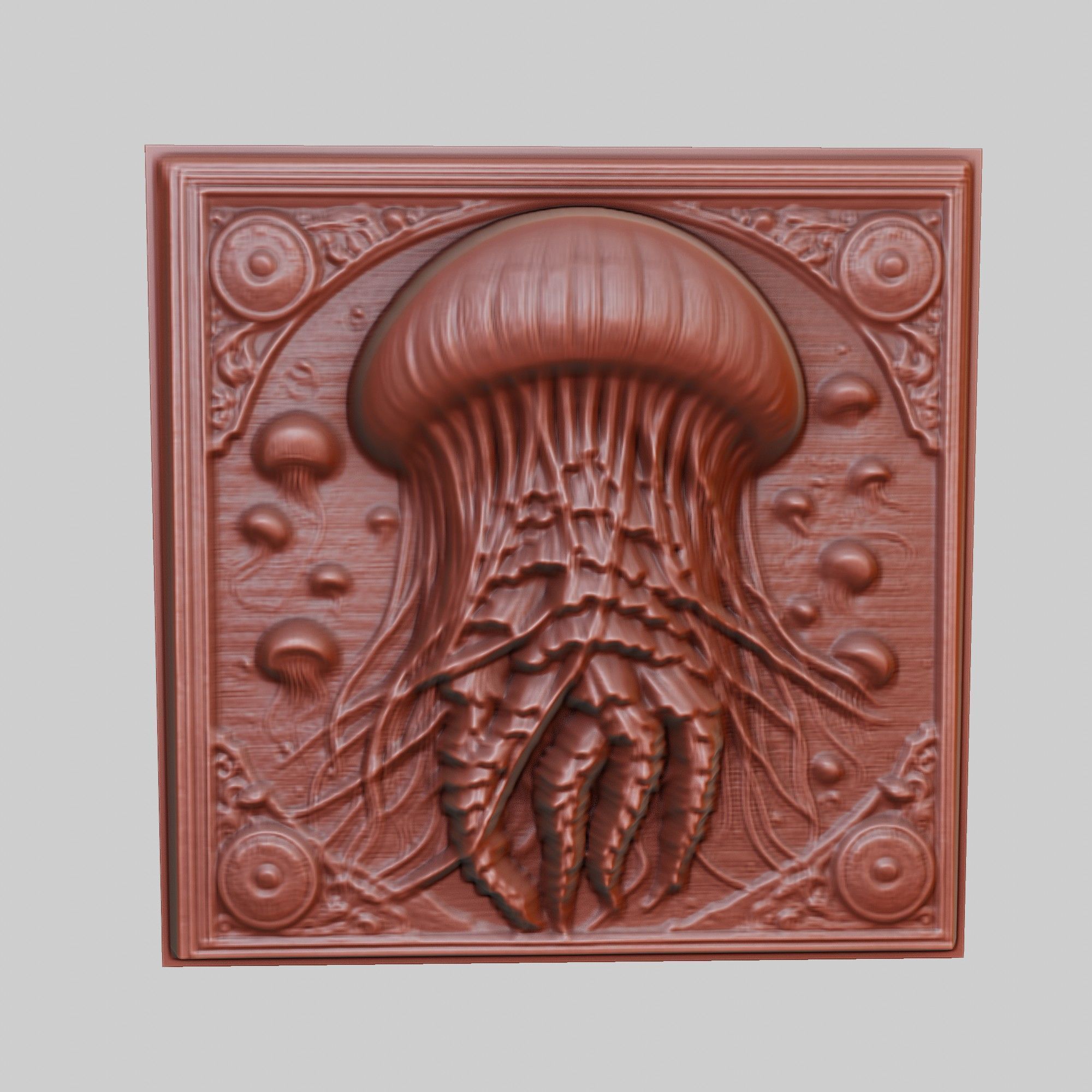 Jellyfish Animal 3D print model_2