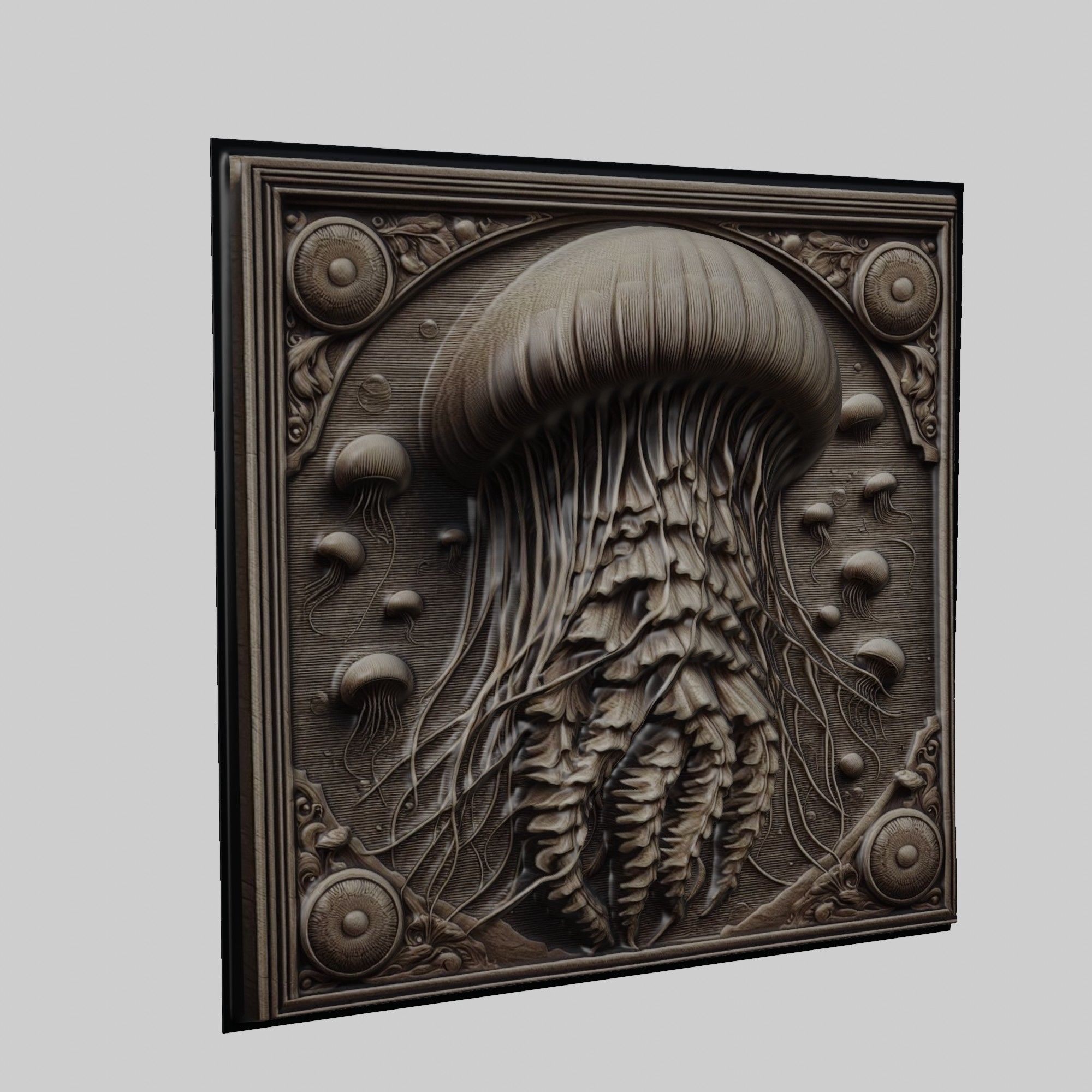 Jellyfish Animal 3D print model_1