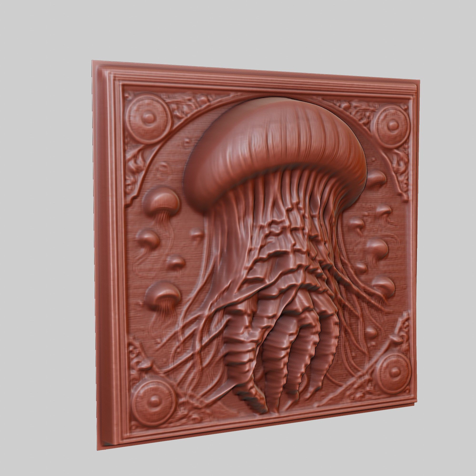 Jellyfish Animal 3D print model_3