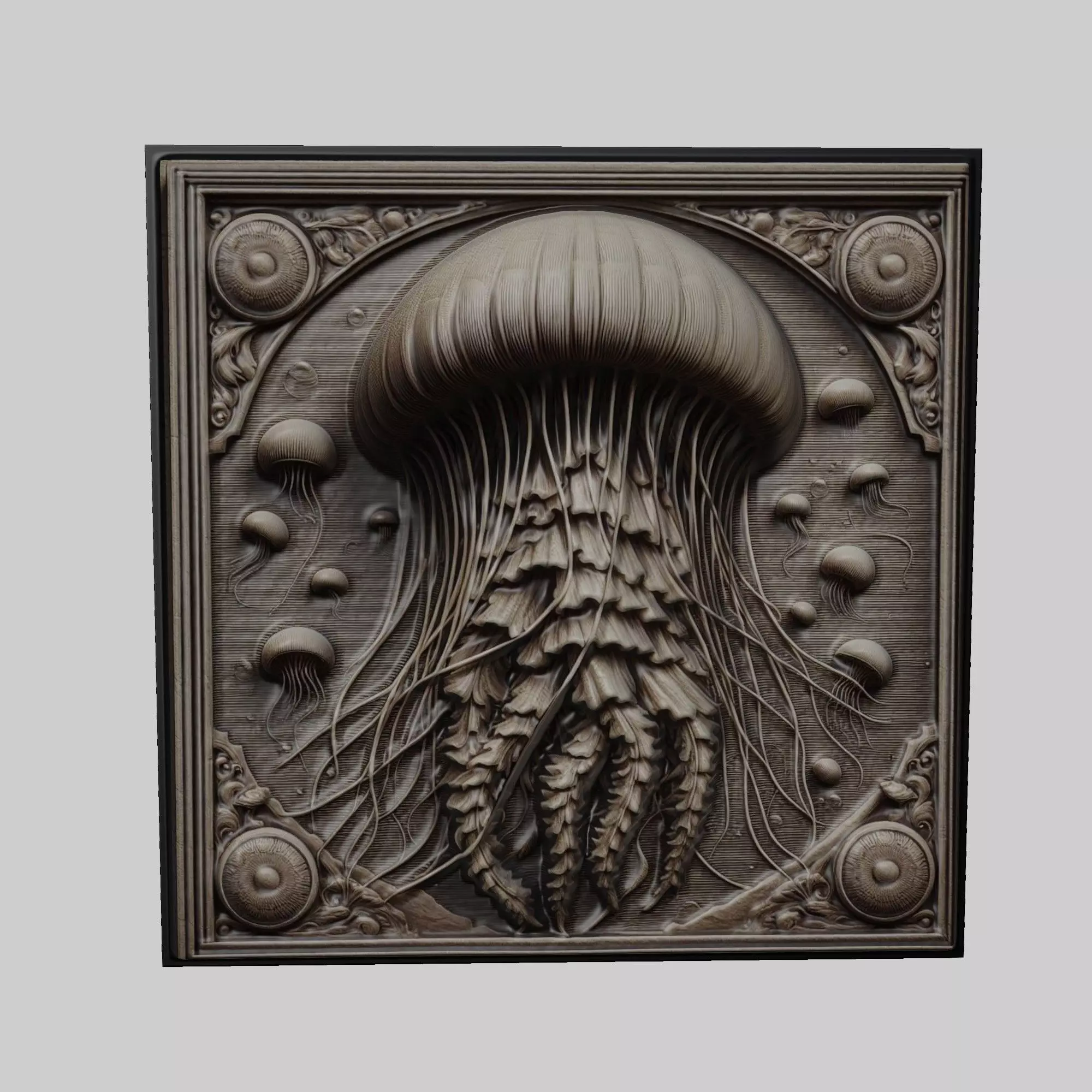 Jellyfish Animal 3D print model_0