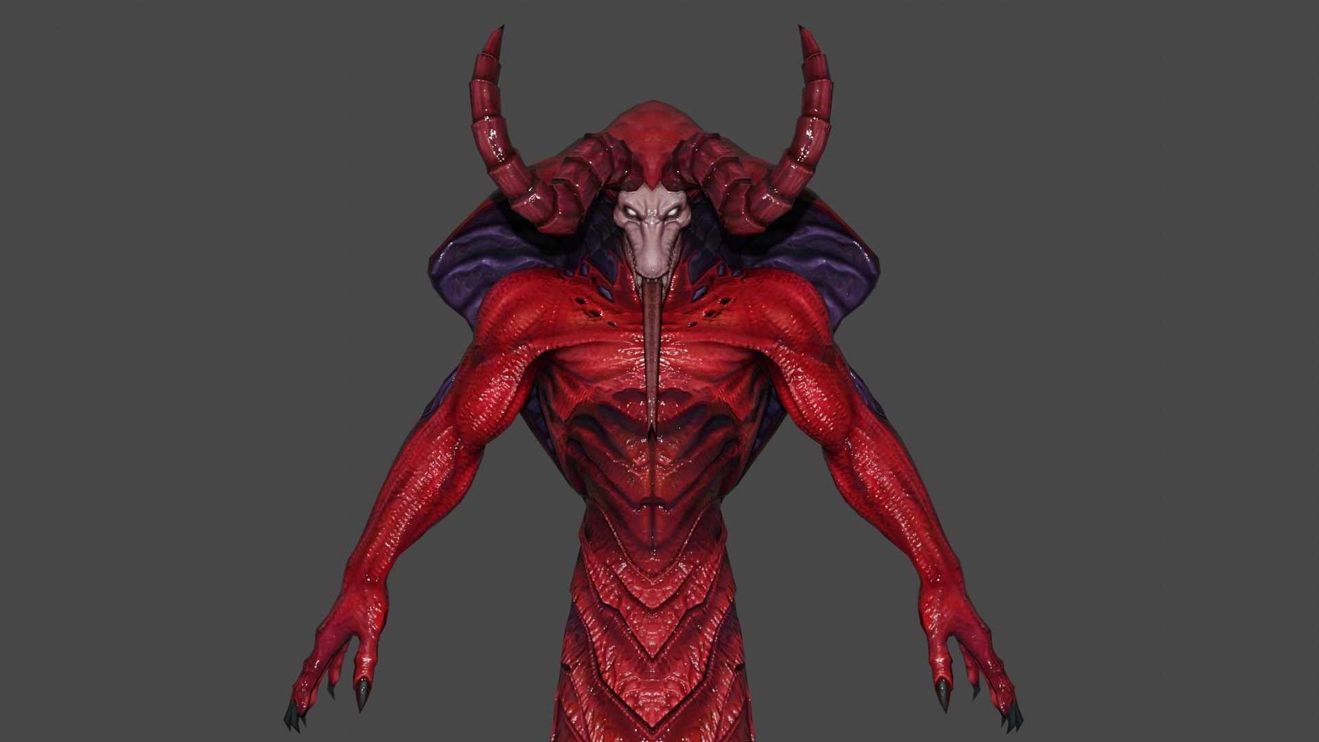 Mephisto Low-poly 3D model_1