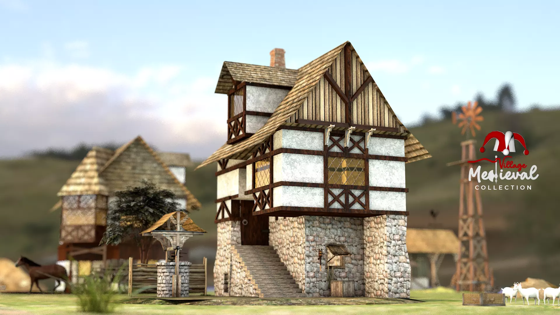Medieval House 03 3D model