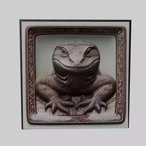 Komodo Dragon Animal 3D print model
