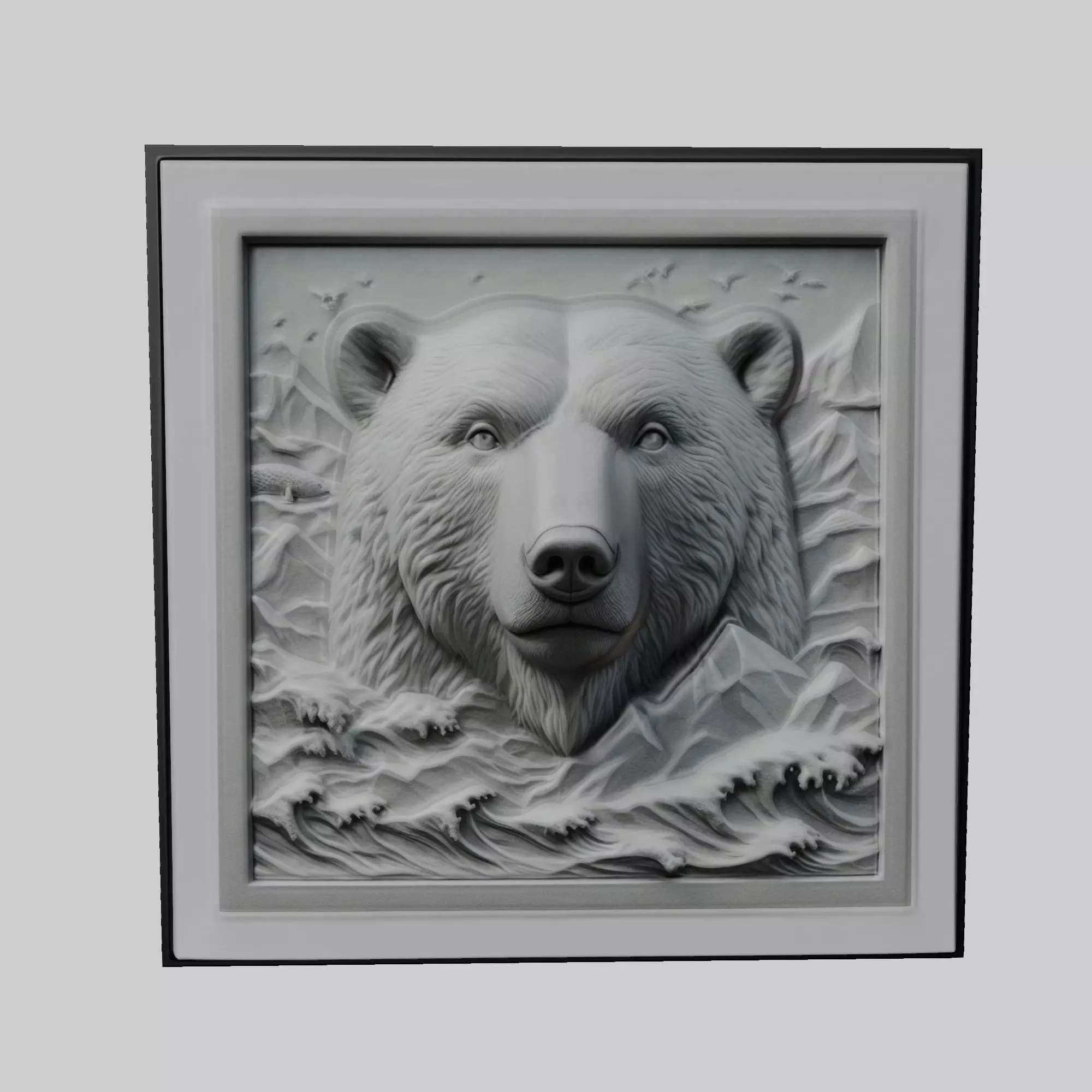 Polar Bear Animal 3D print model_0