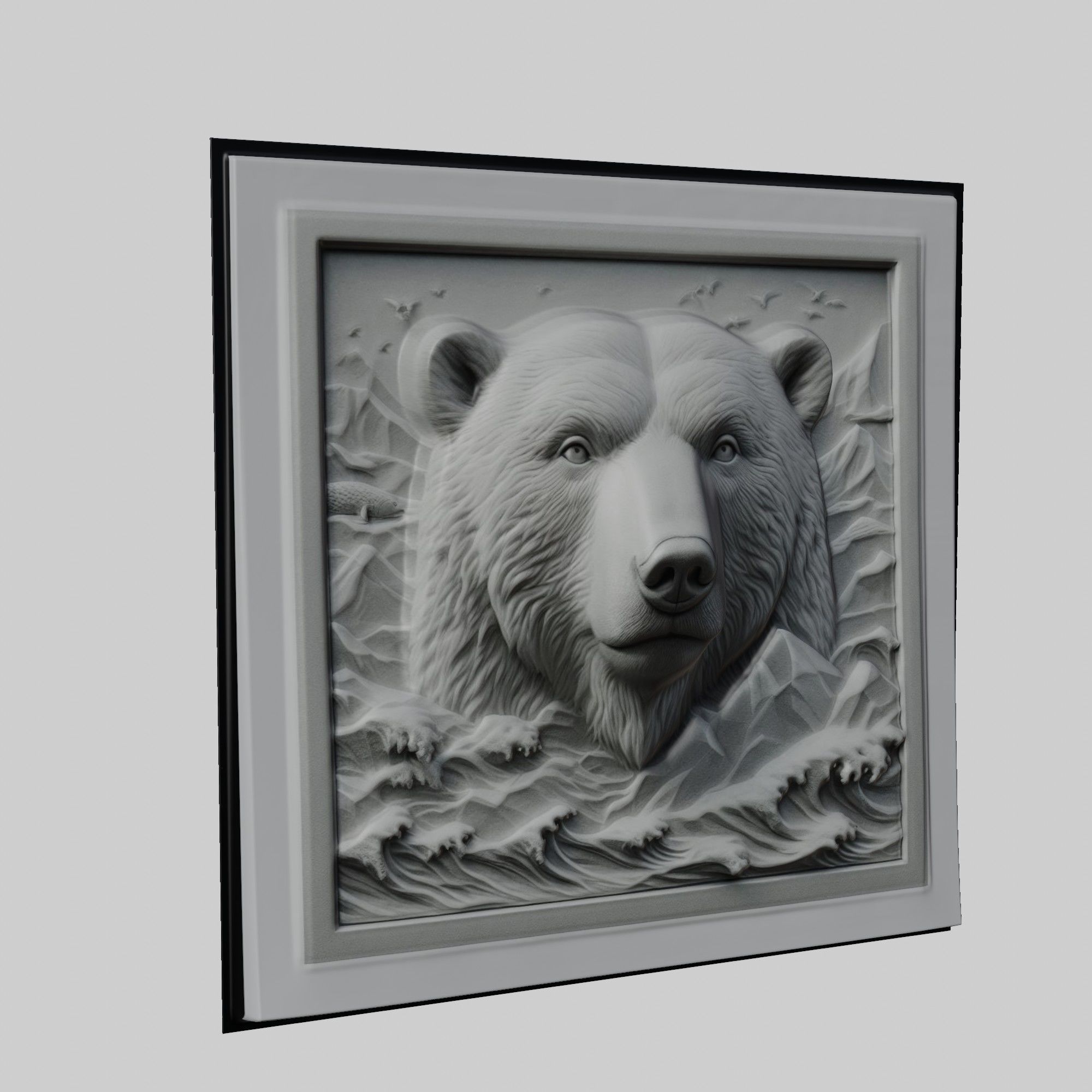 Polar Bear Animal 3D print model_1
