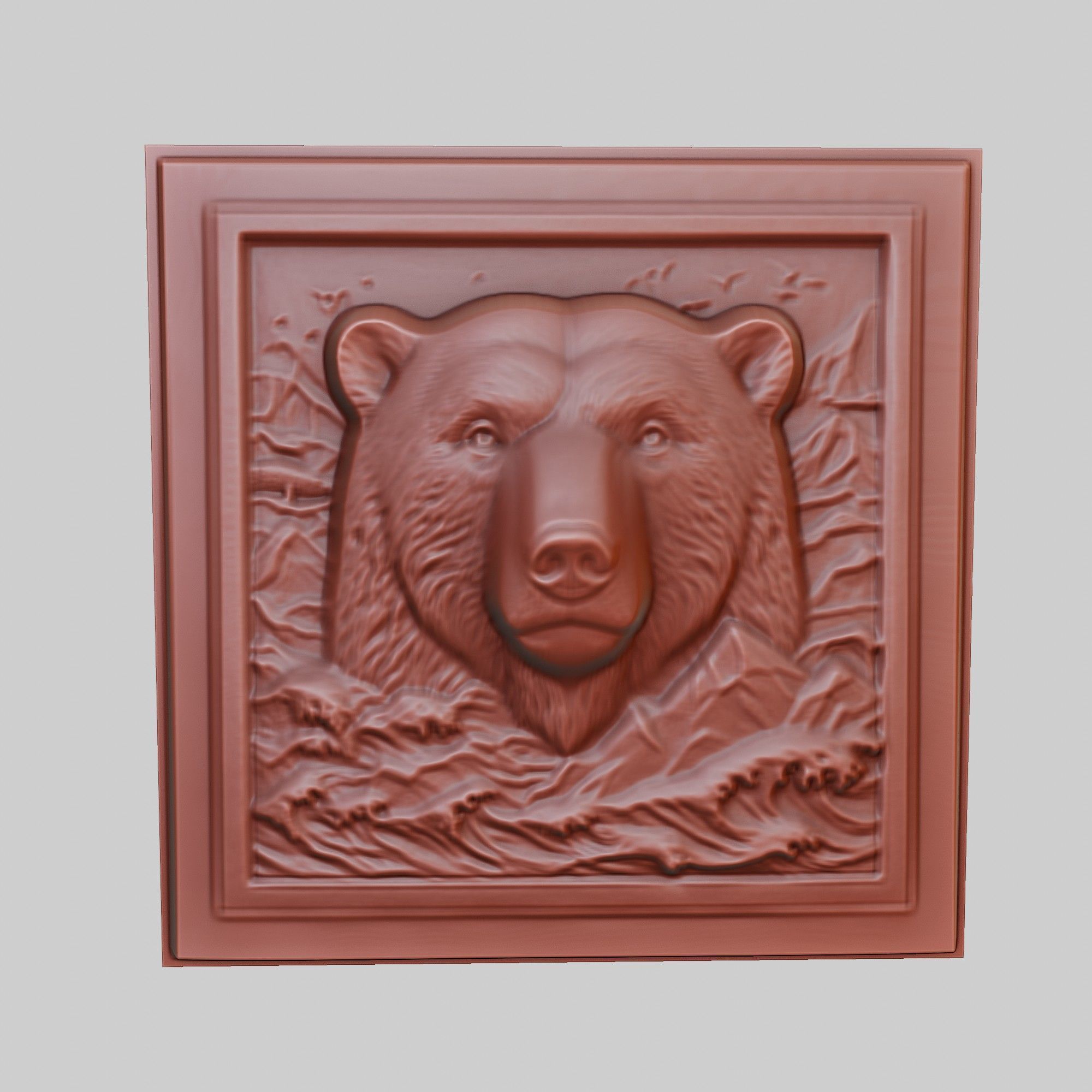 Polar Bear Animal 3D print model_2