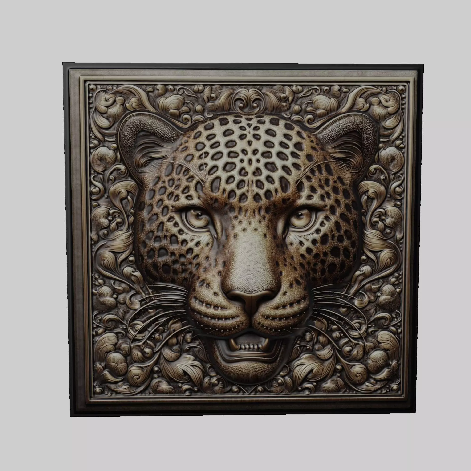 Leopard Animal 3D print model_0