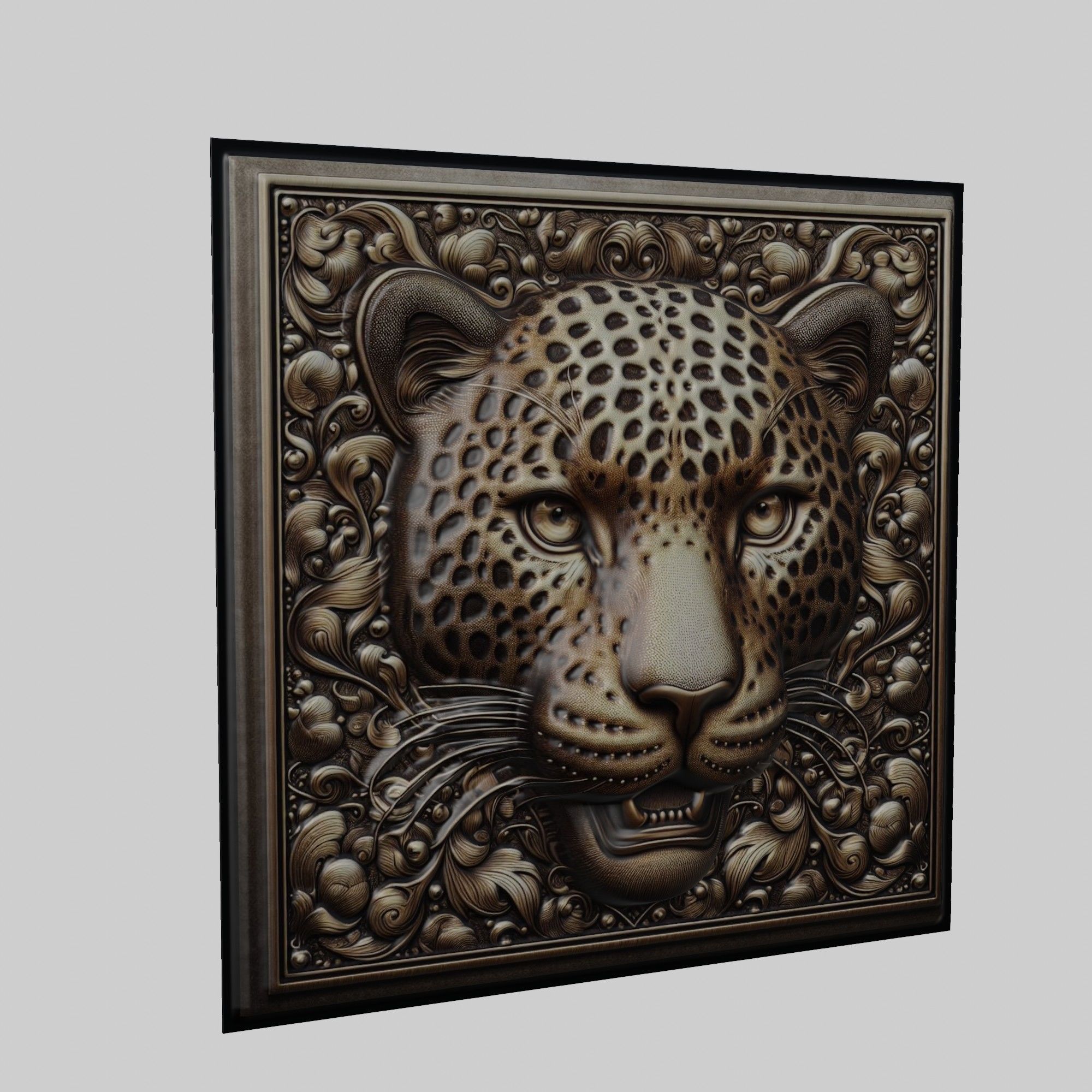 Leopard Animal 3D print model_1