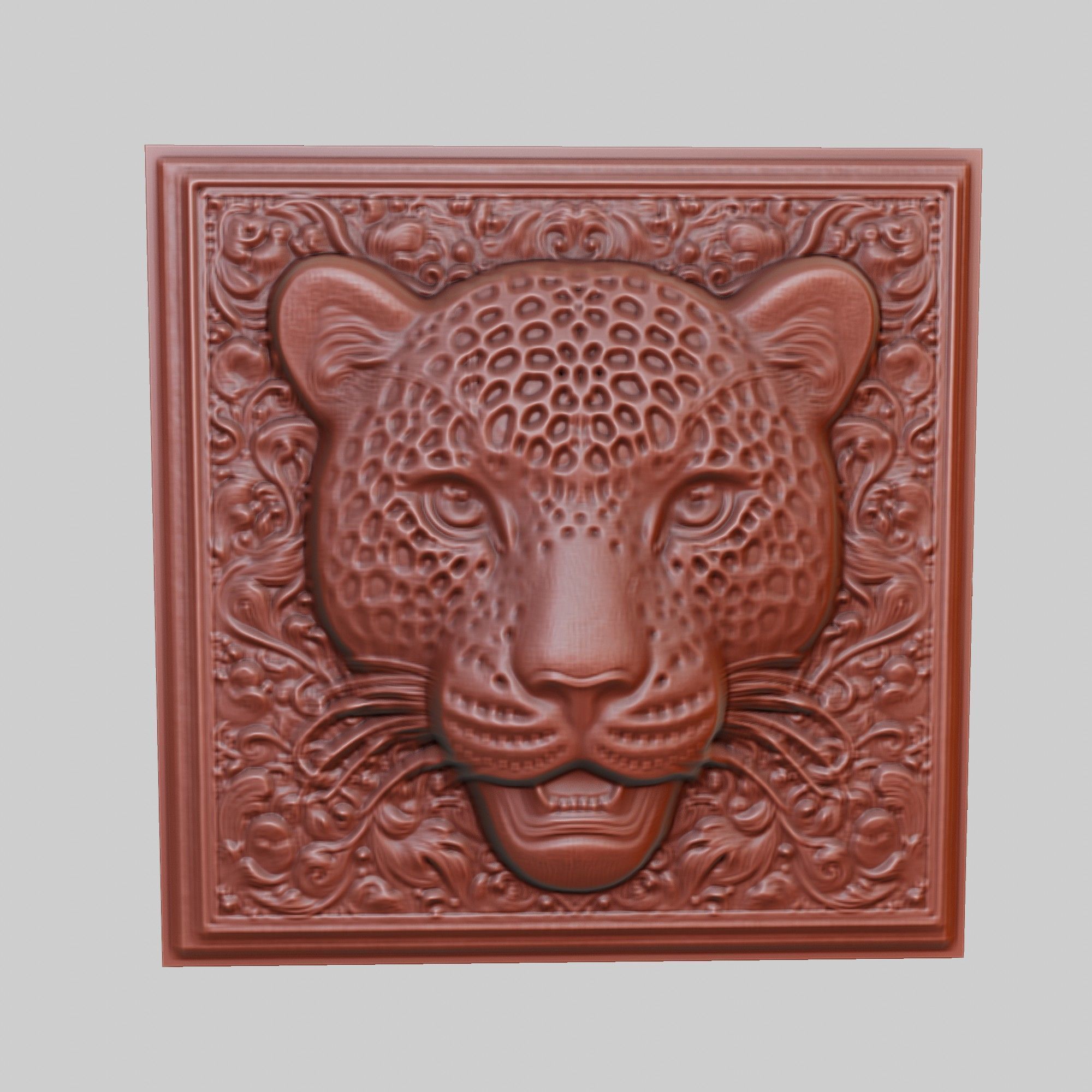 Leopard Animal 3D print model_2