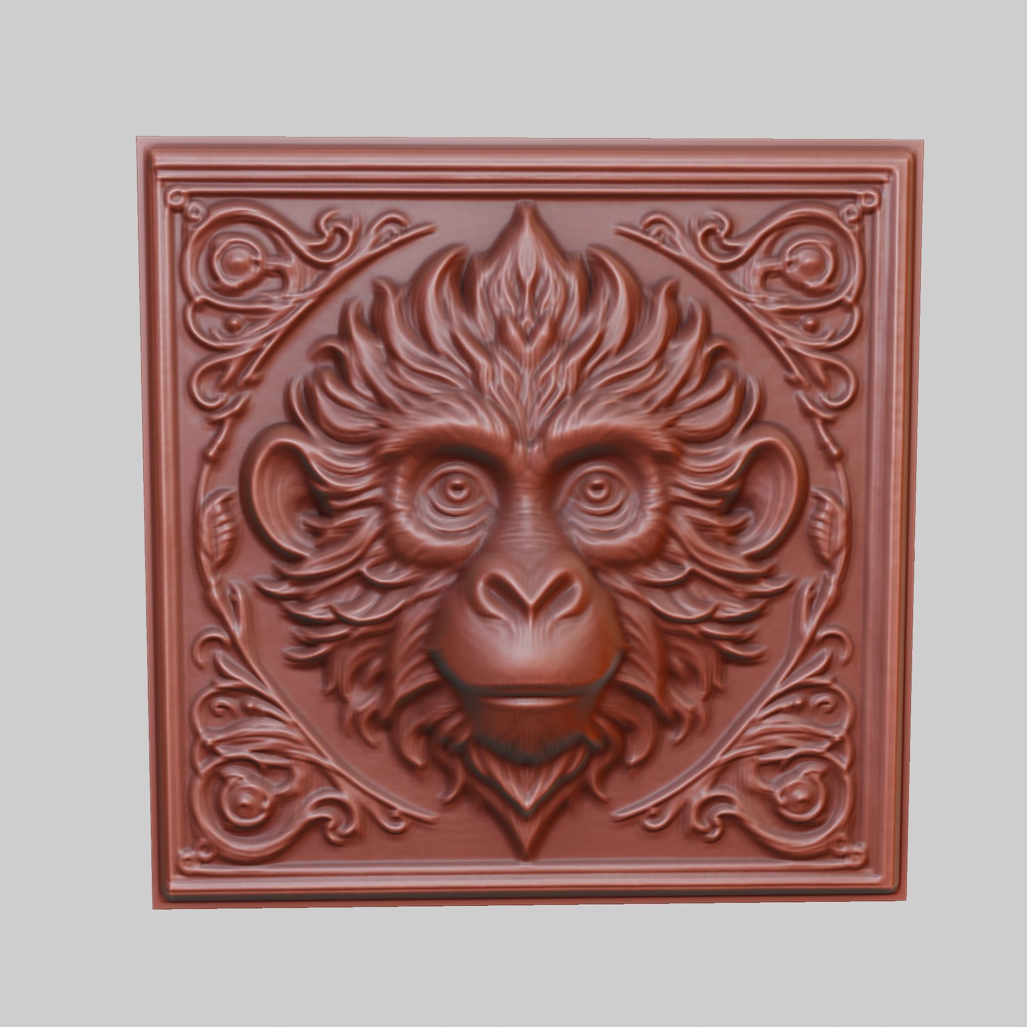 Monkey Animal 3D print model_2