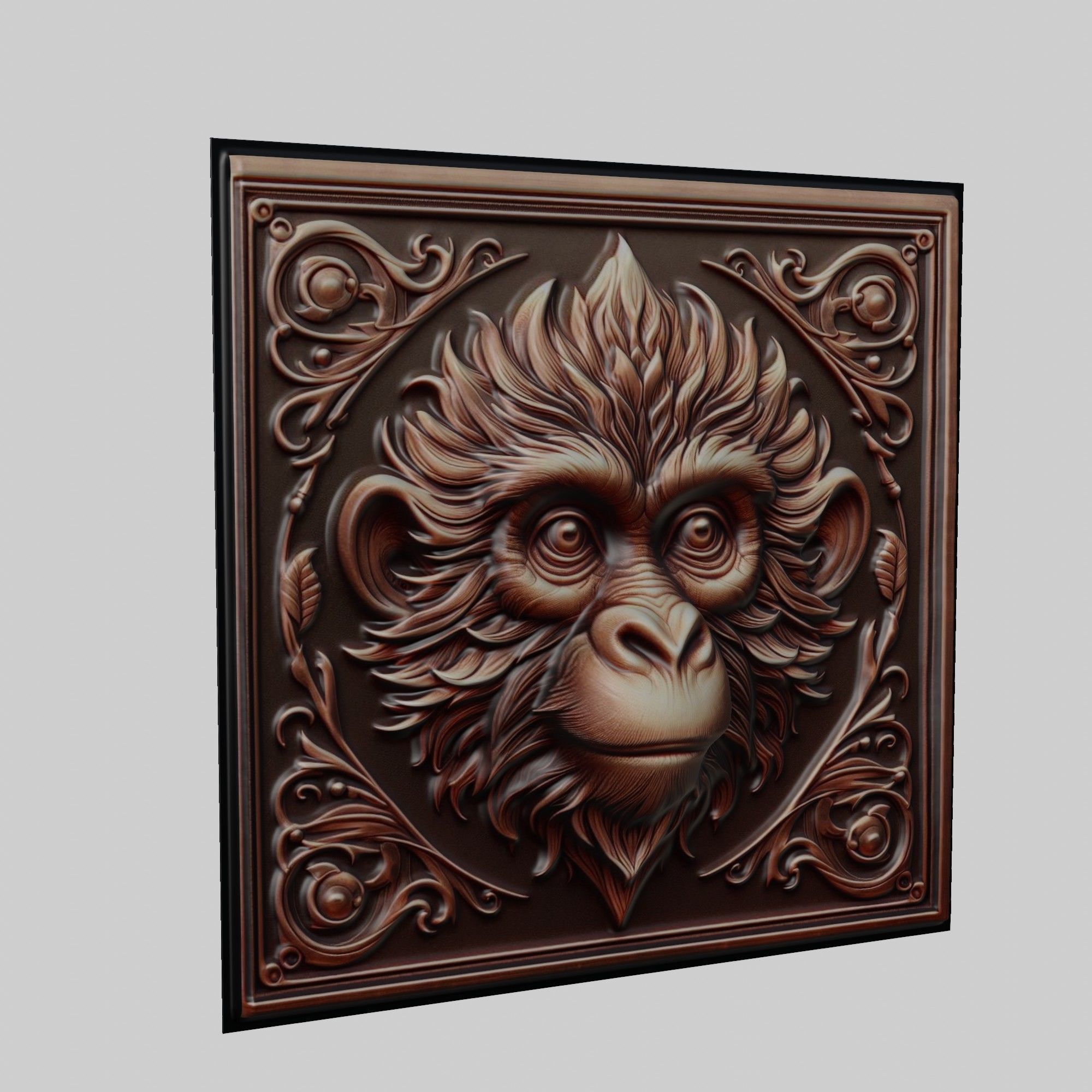 Monkey Animal 3D print model_1