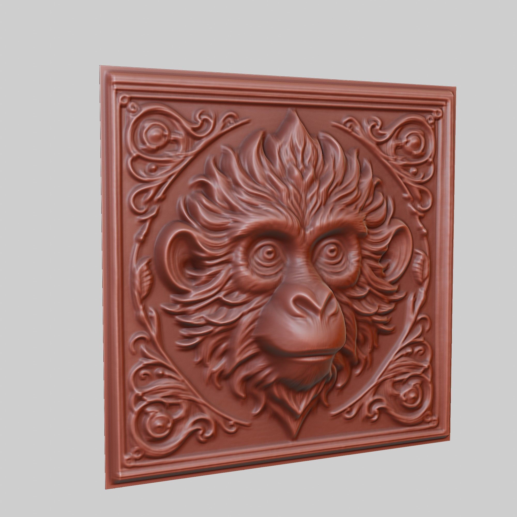 Monkey Animal 3D print model_3