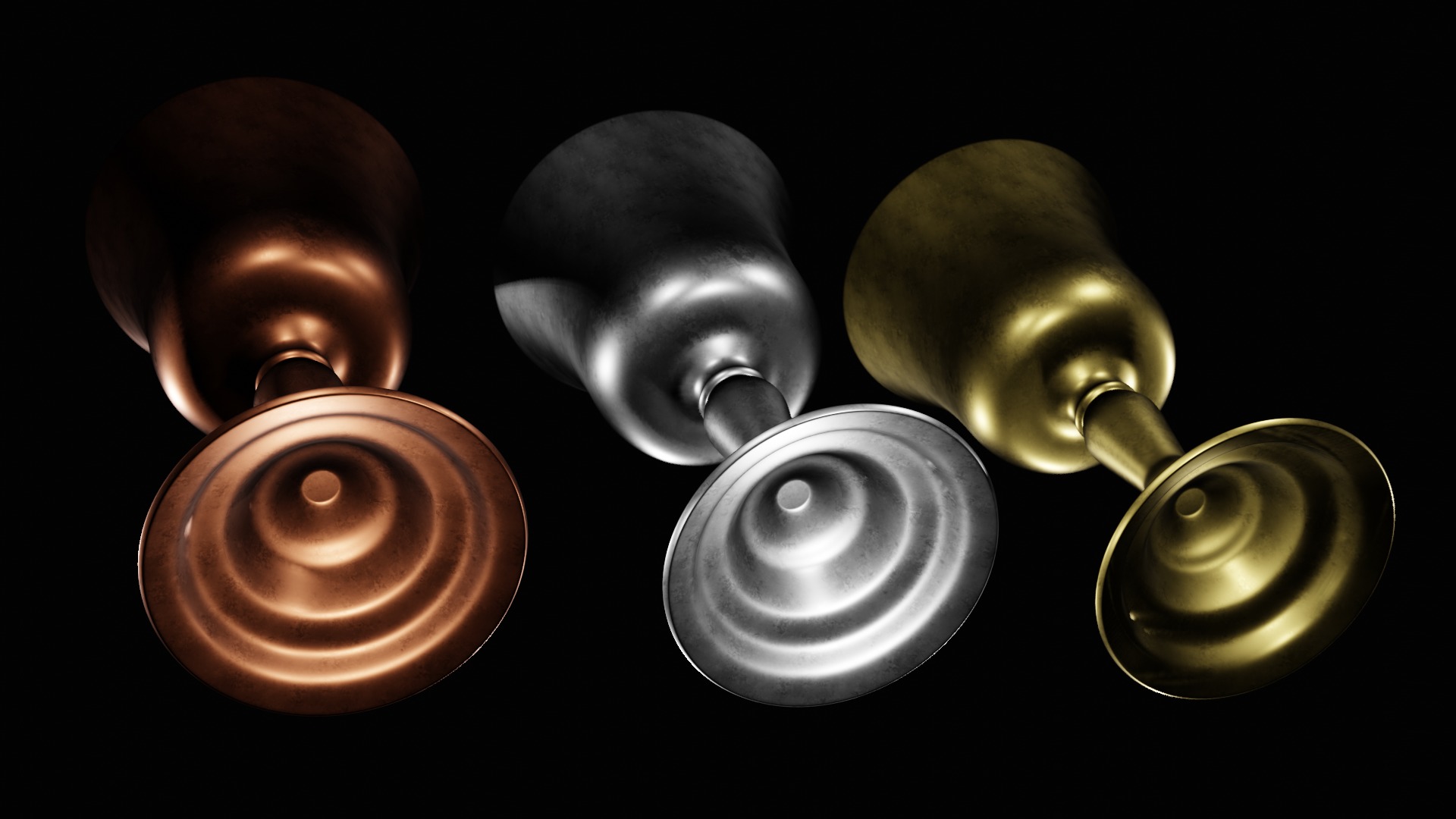 Goblets Low-poly 3D model_5