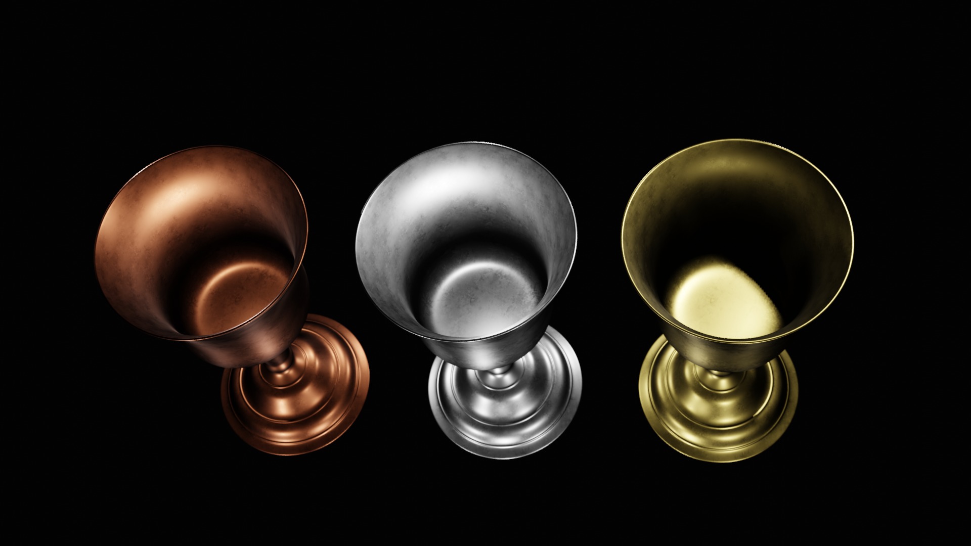 Goblets Low-poly 3D model_4