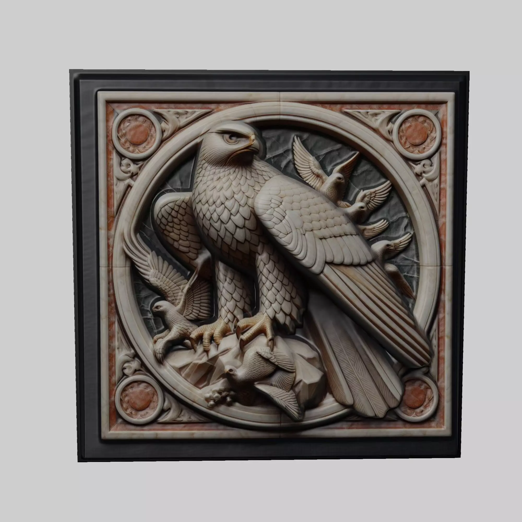 Hawk Animal 3D print model_0