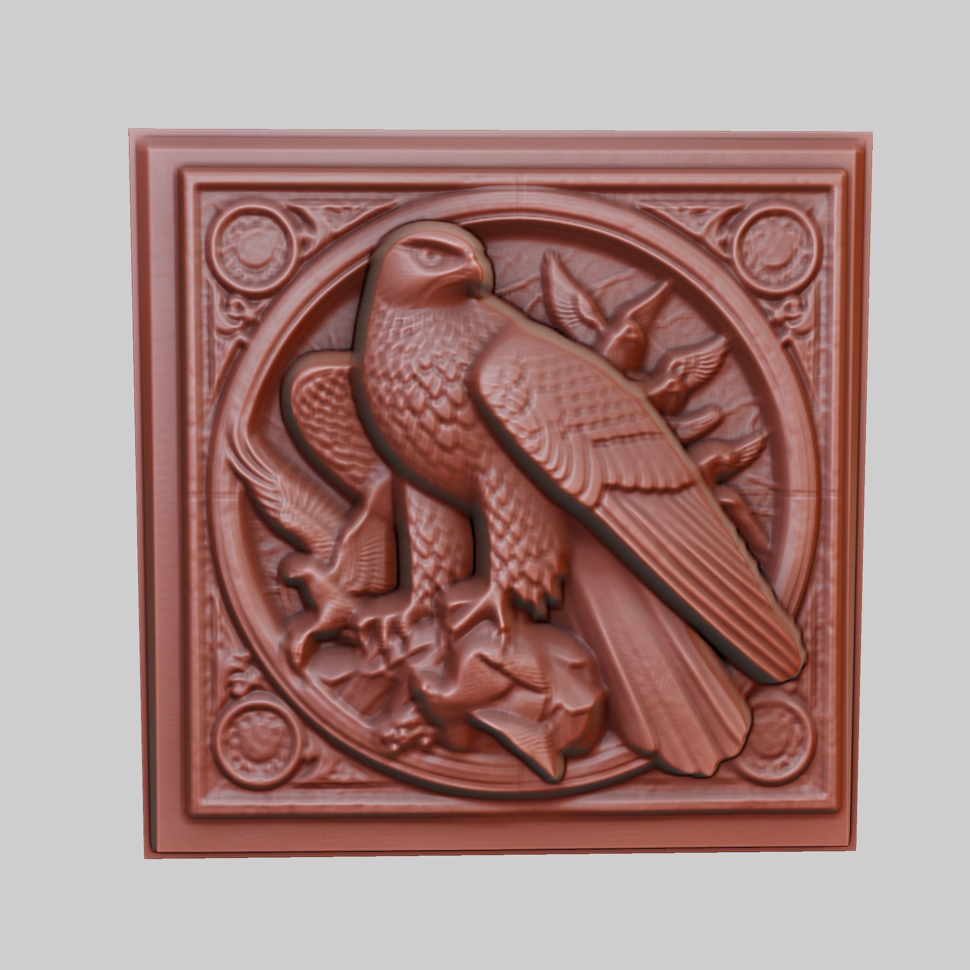 Hawk Animal 3D print model_2