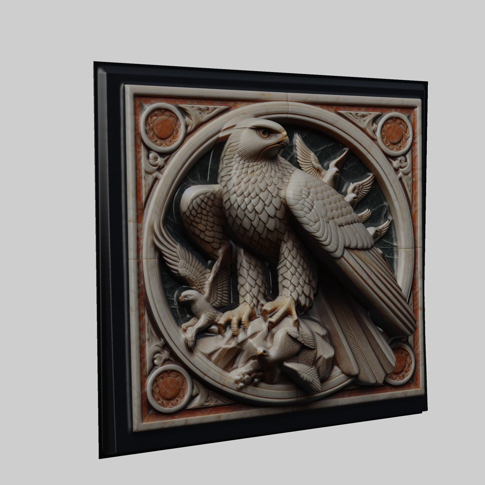 Hawk Animal 3D print model_1