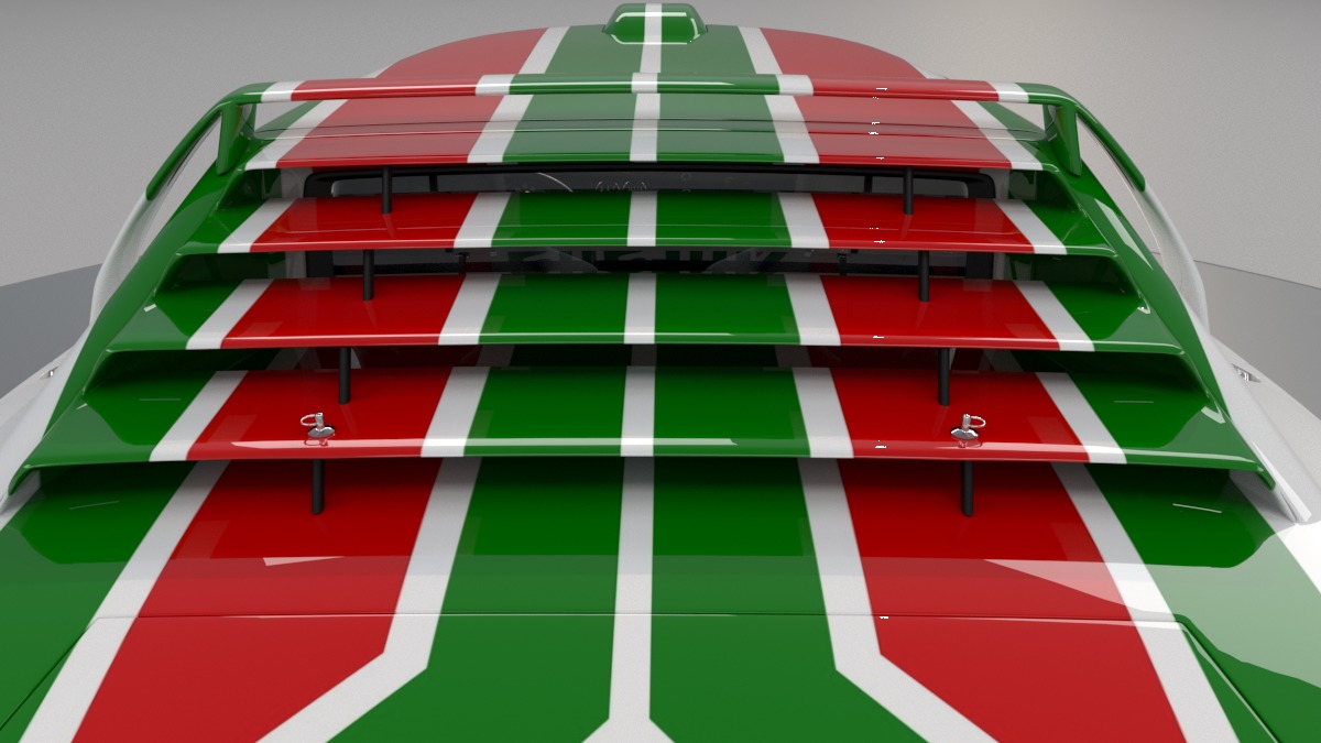 Lancia stratos High Poly and Low Poly 3D Model Collection_30