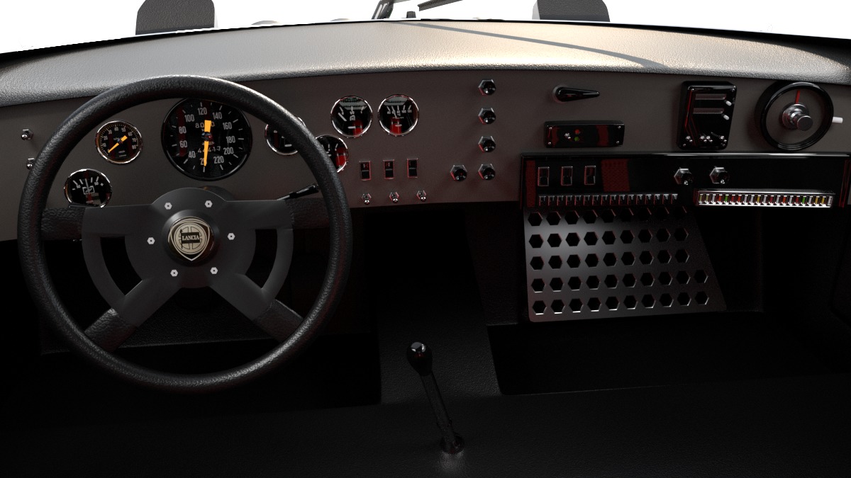 Lancia stratos High Poly and Low Poly 3D Model Collection_27