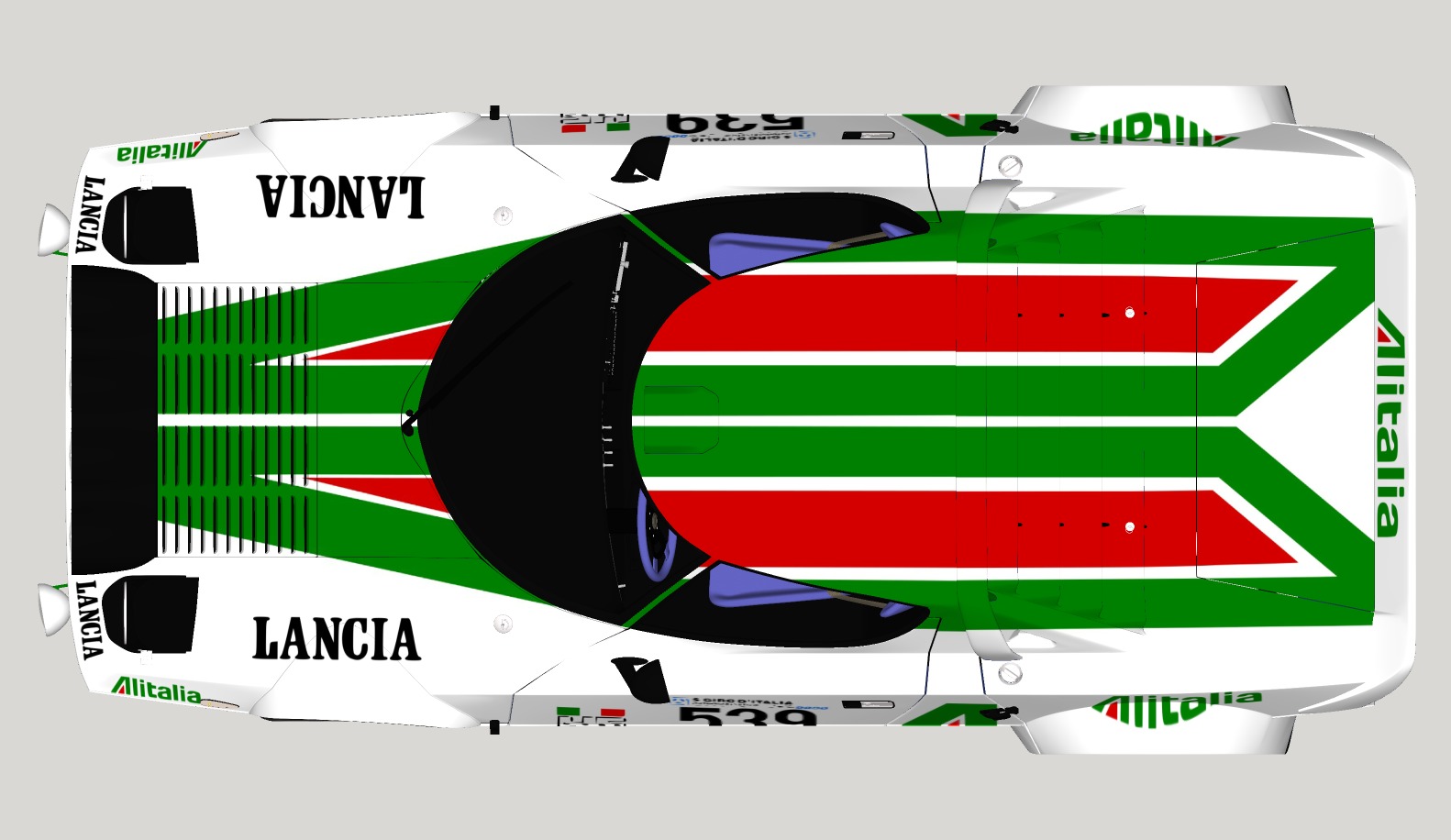 Lancia stratos High Poly and Low Poly 3D Model Collection_5