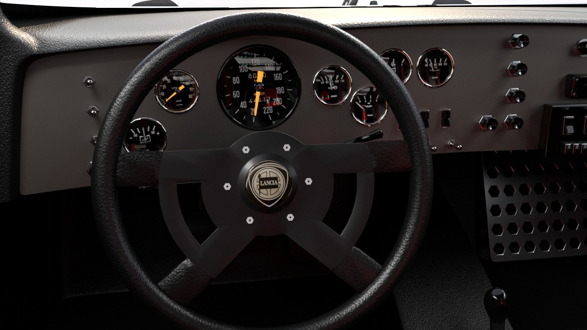 Lancia stratos High Poly and Low Poly 3D Model Collection_33