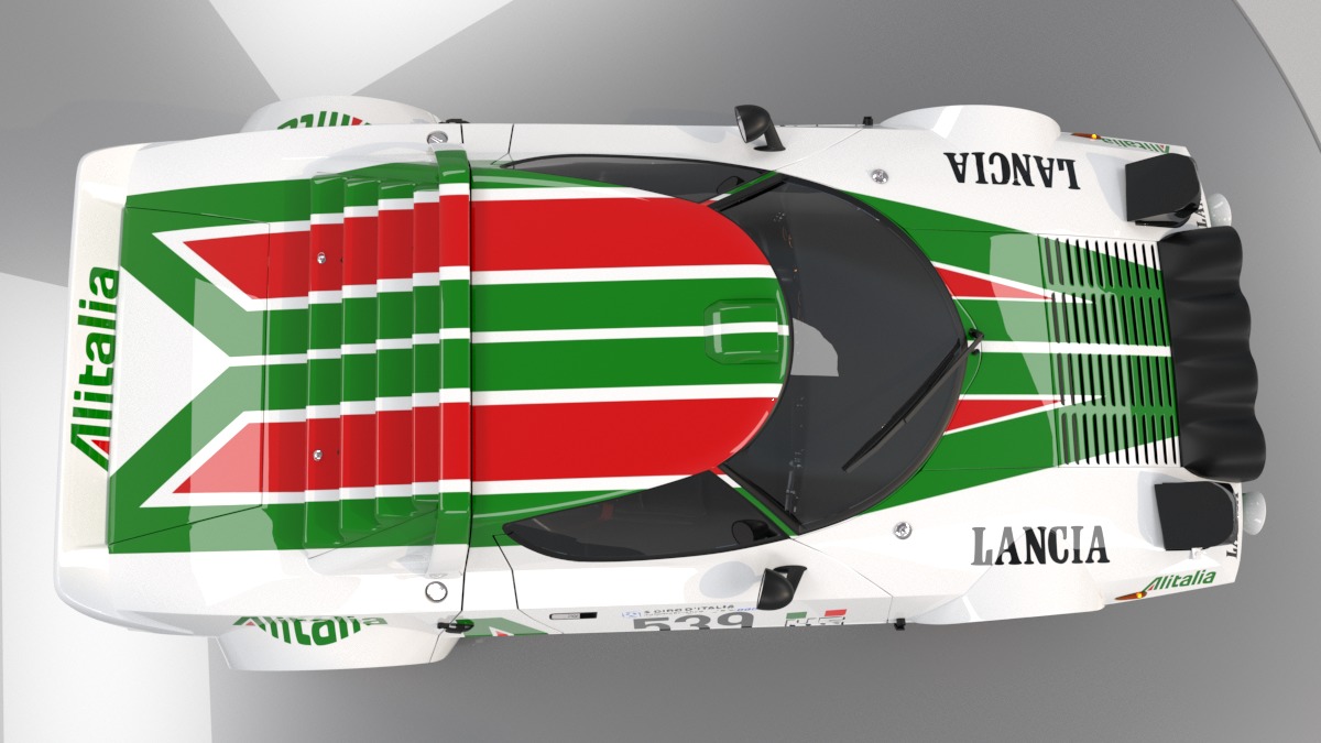 Lancia stratos High Poly and Low Poly 3D Model Collection_21