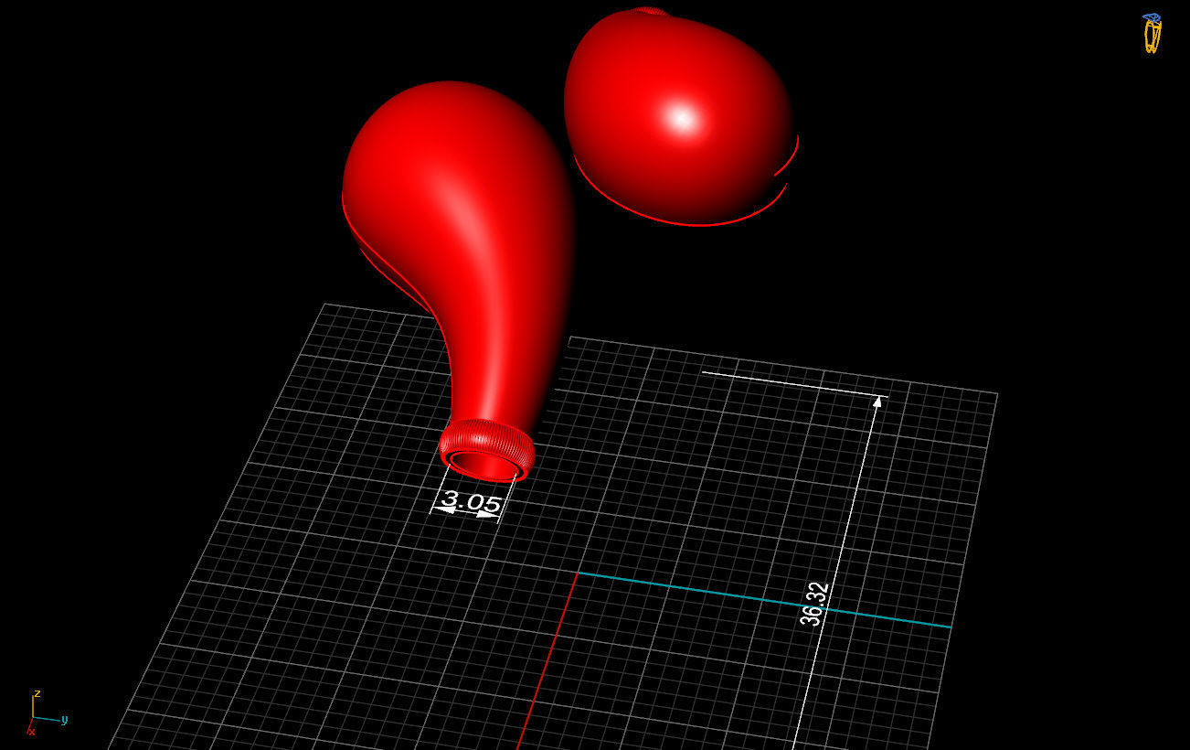 3mm sarnel damla 3D print model_5