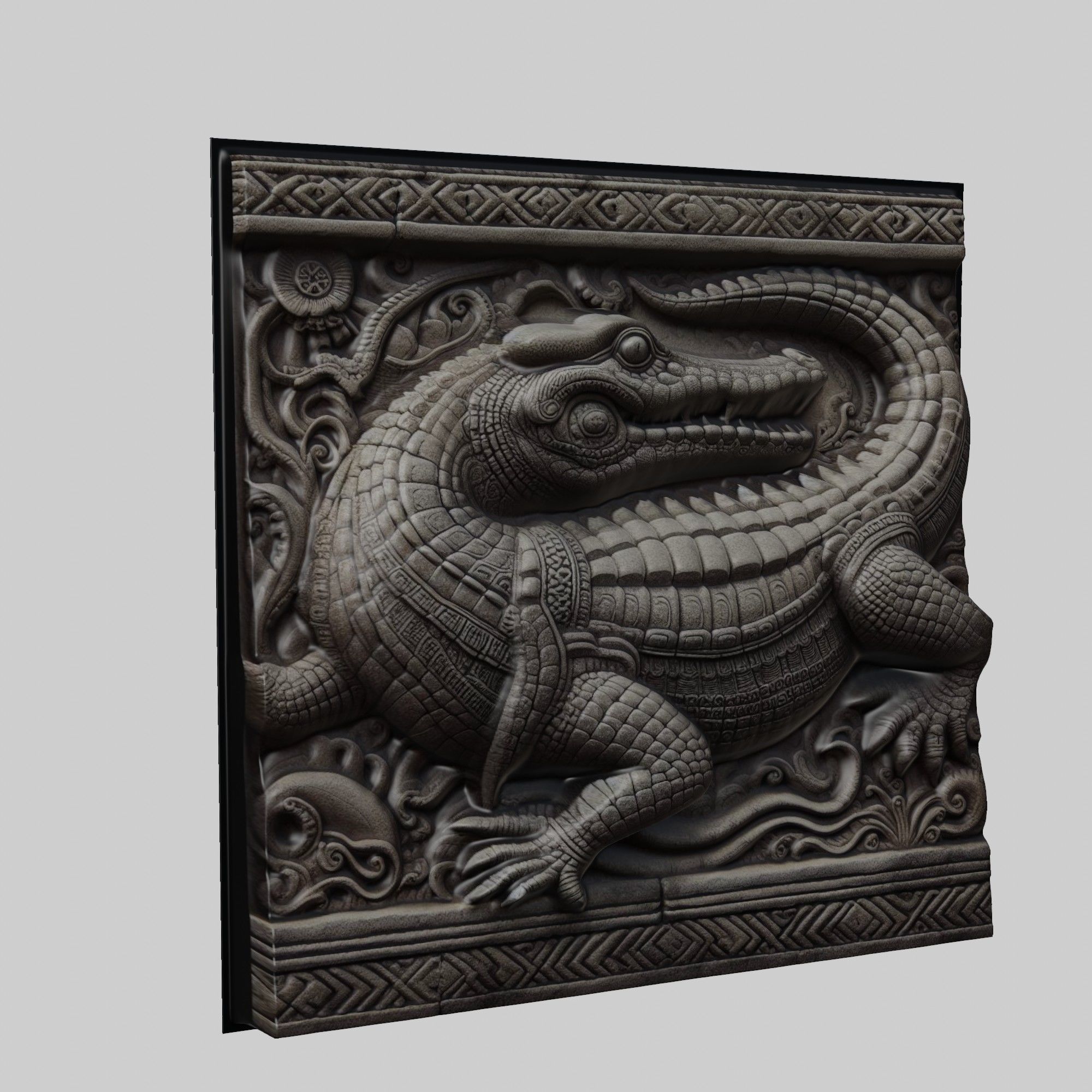 Crocodile Animal 3D print model_1