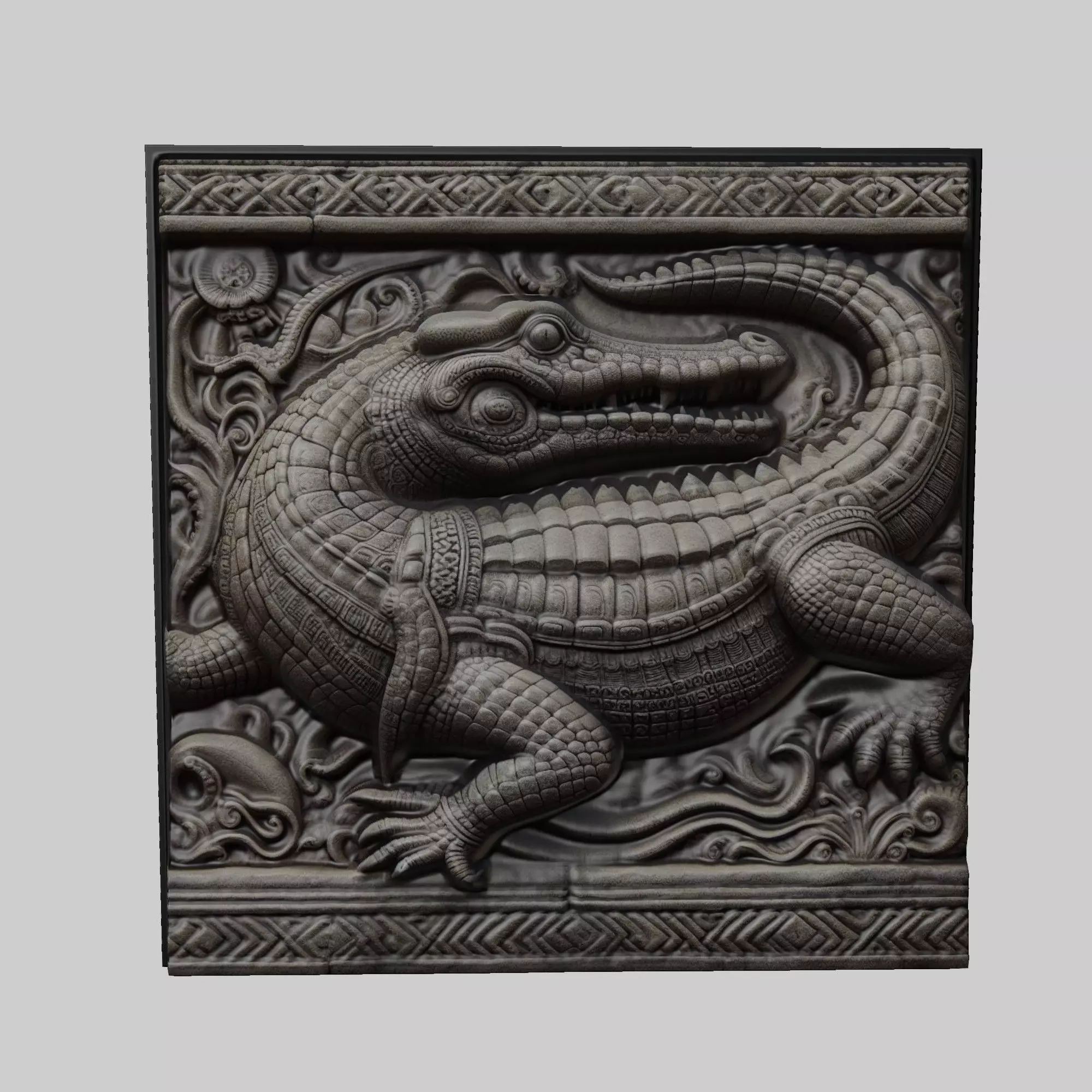 Crocodile Animal 3D print model_0