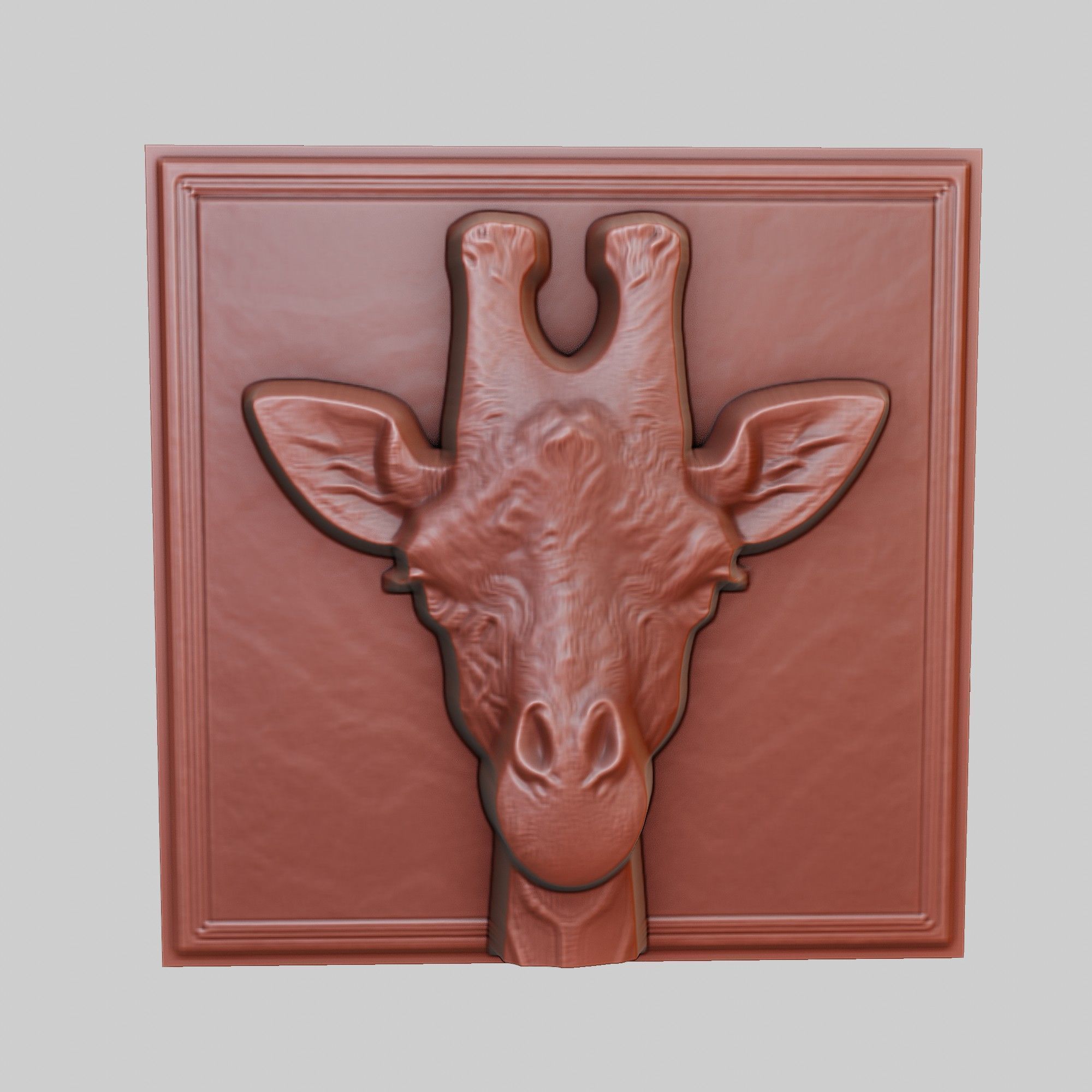 Giraffe Animal 3D print model_2