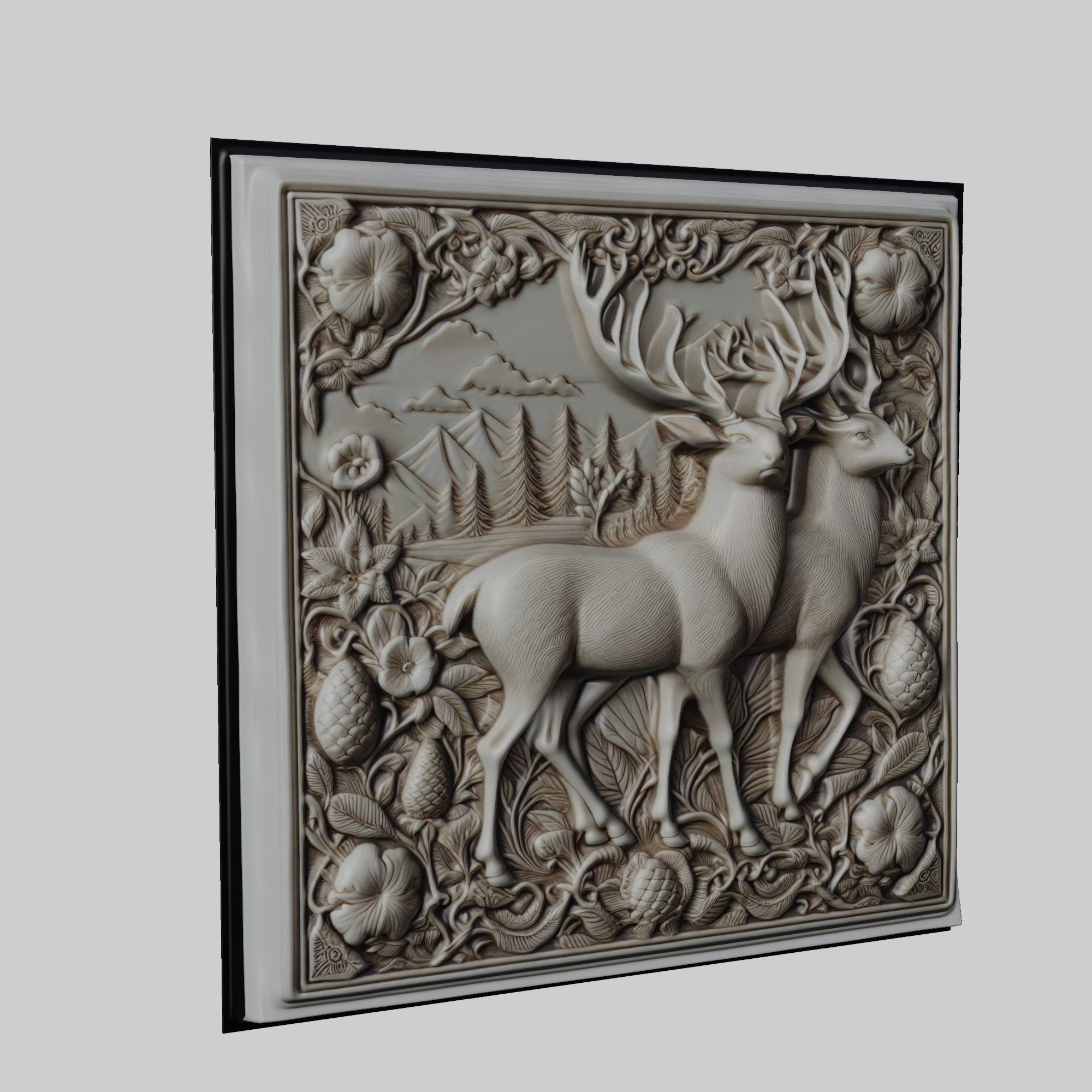 Fallow Deer Animal 3D print model_1