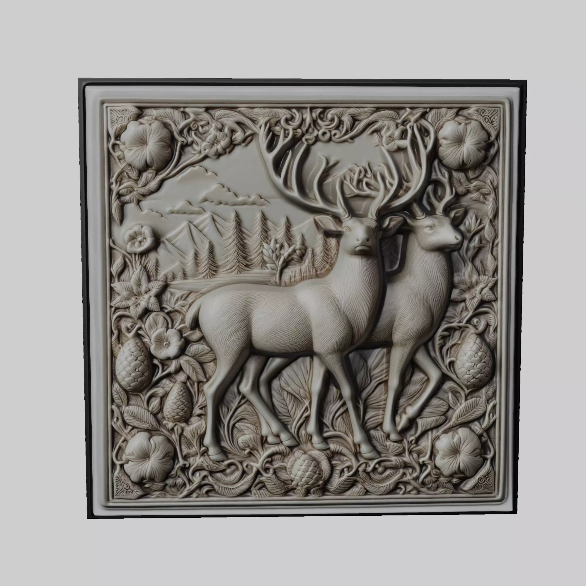 Fallow Deer Animal 3D print model_0