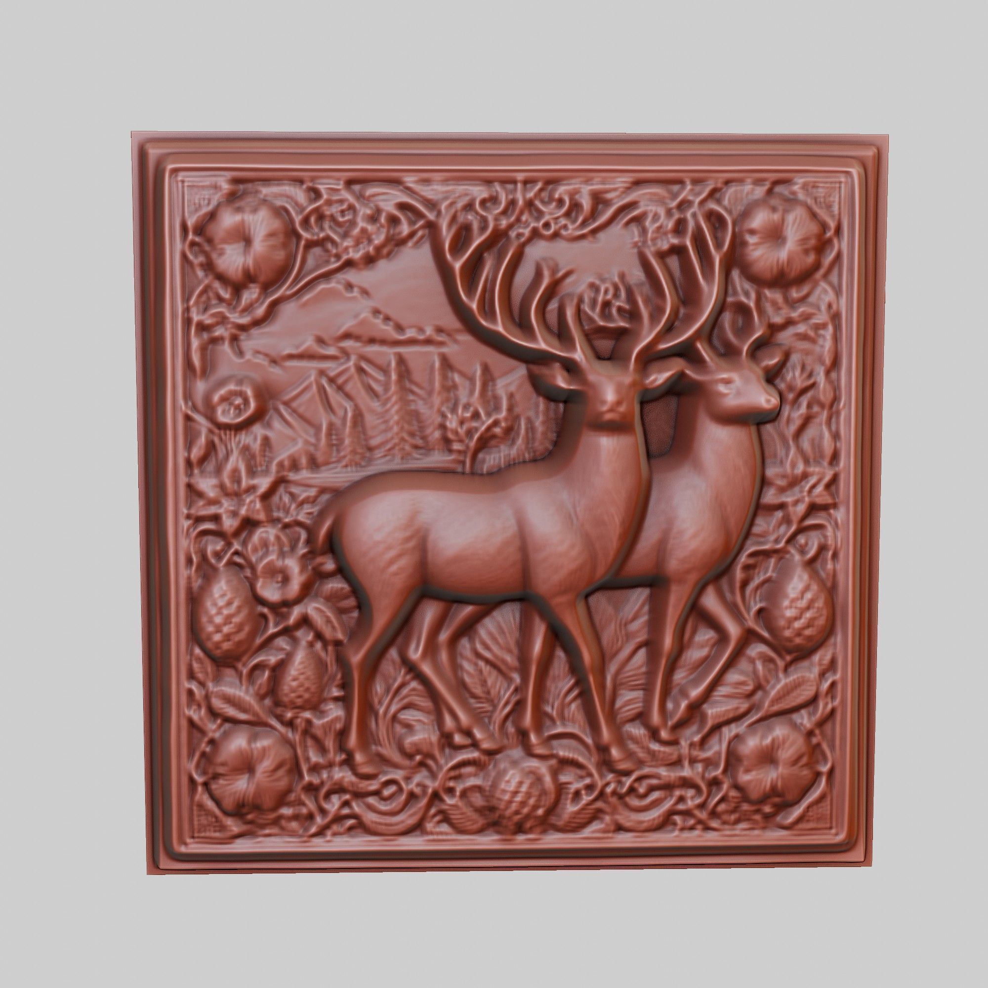 Fallow Deer Animal 3D print model_2