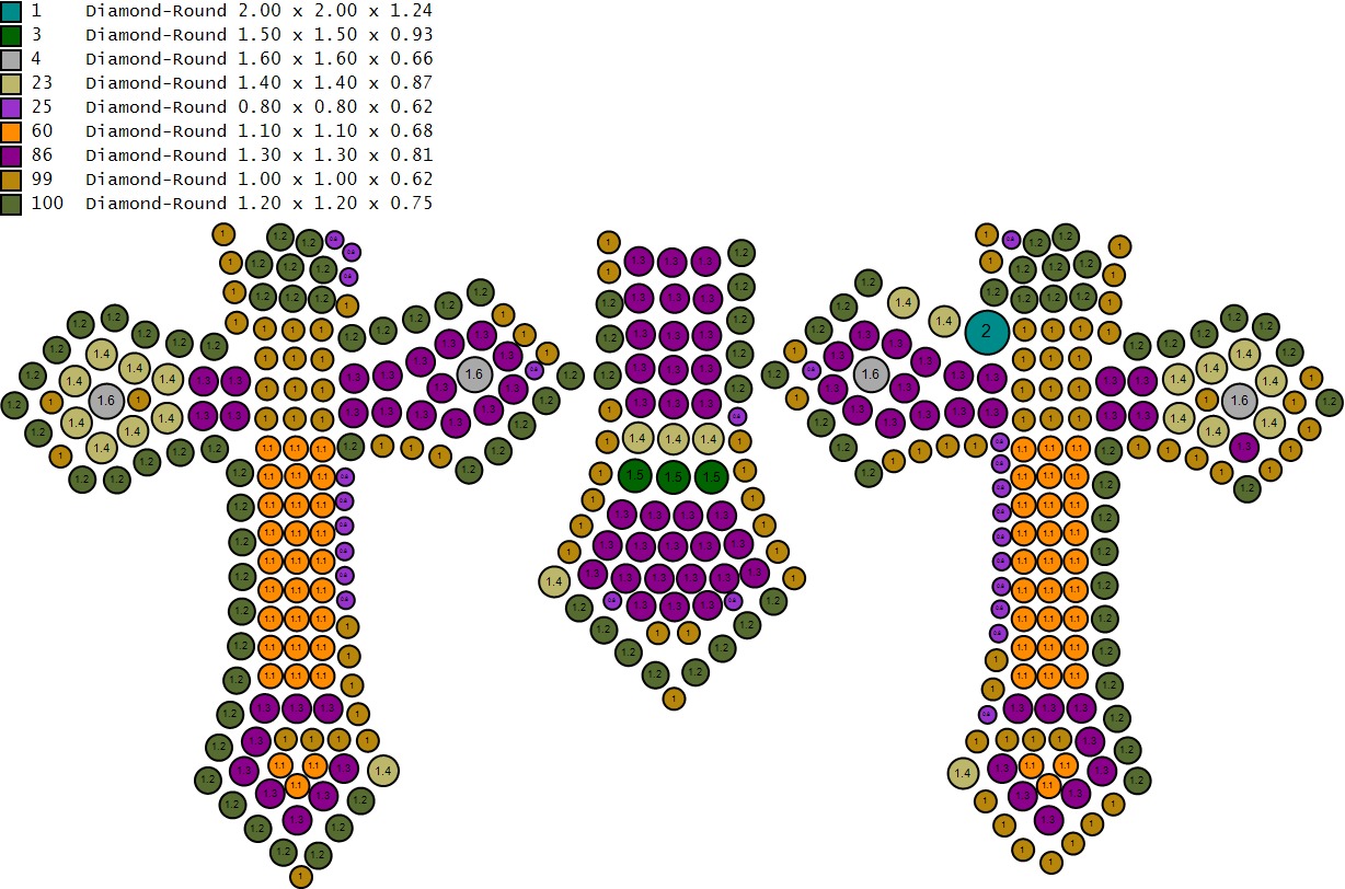 Cross Hiphop Pendent 3d Model Printable 3D print model_14