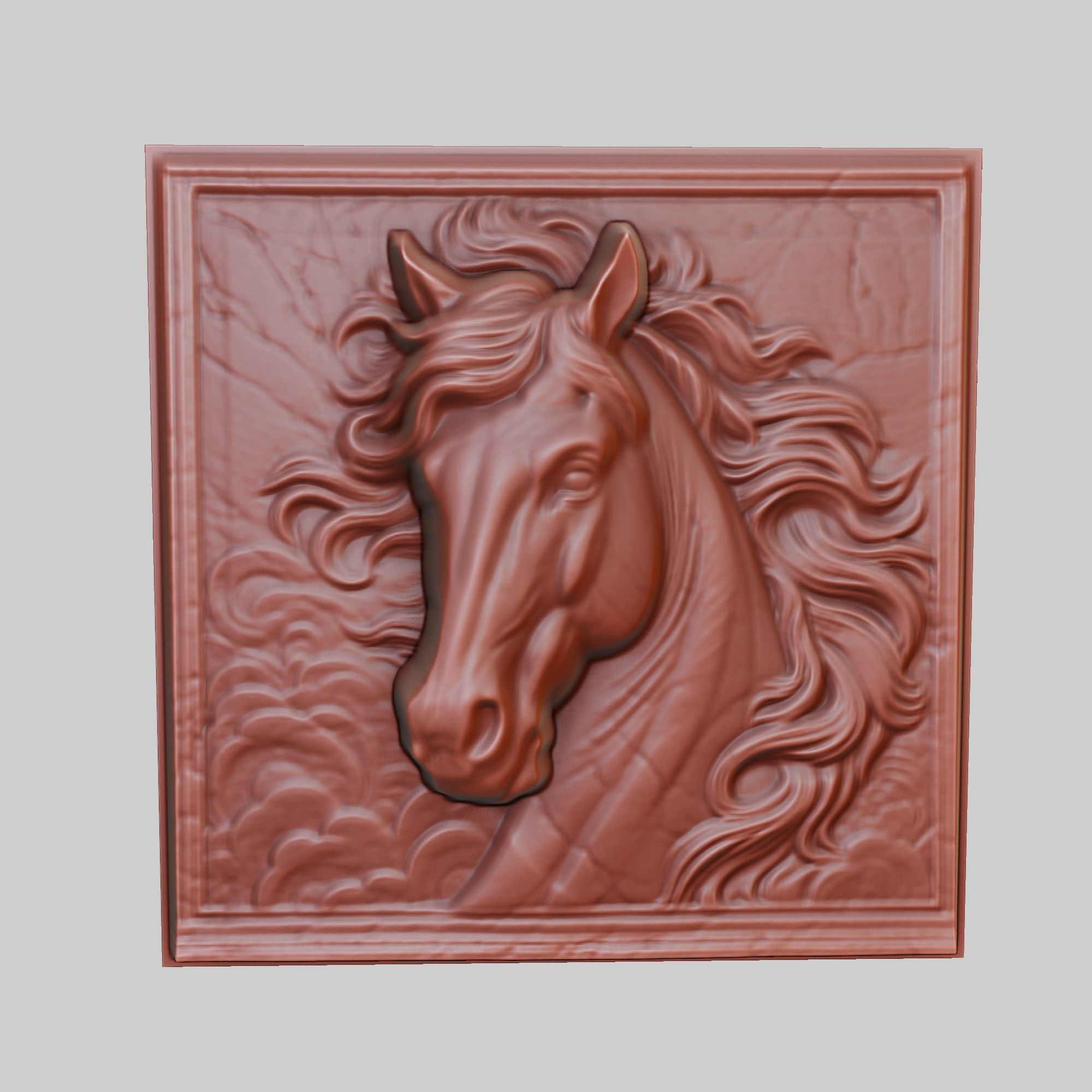 Horse Animal 3D print model_2