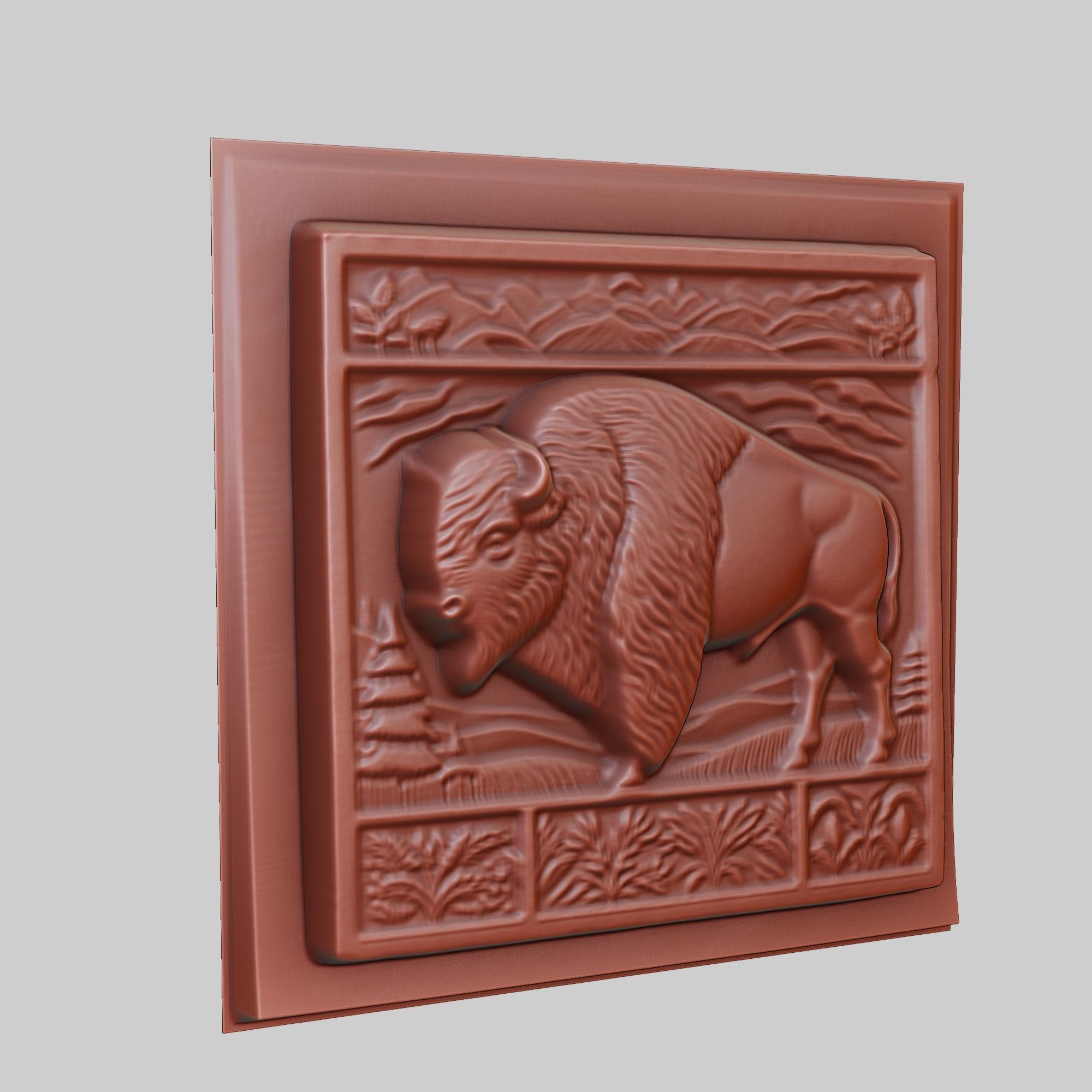 Bison Animal 3D print model_3