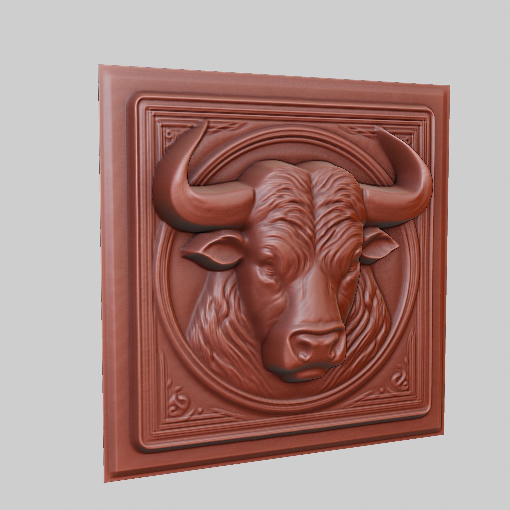 Bull Animal 3D print model_3