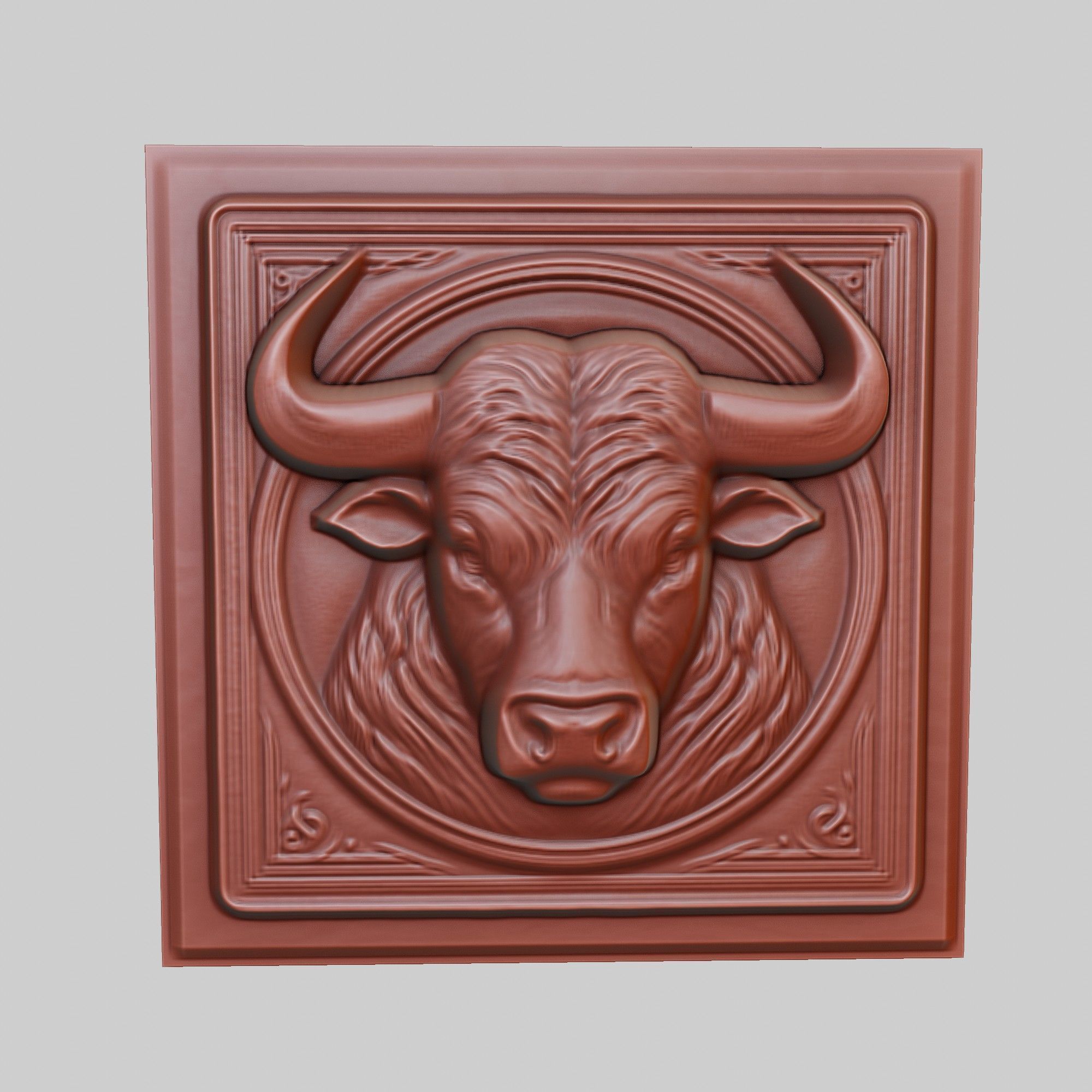 Bull Animal 3D print model_2
