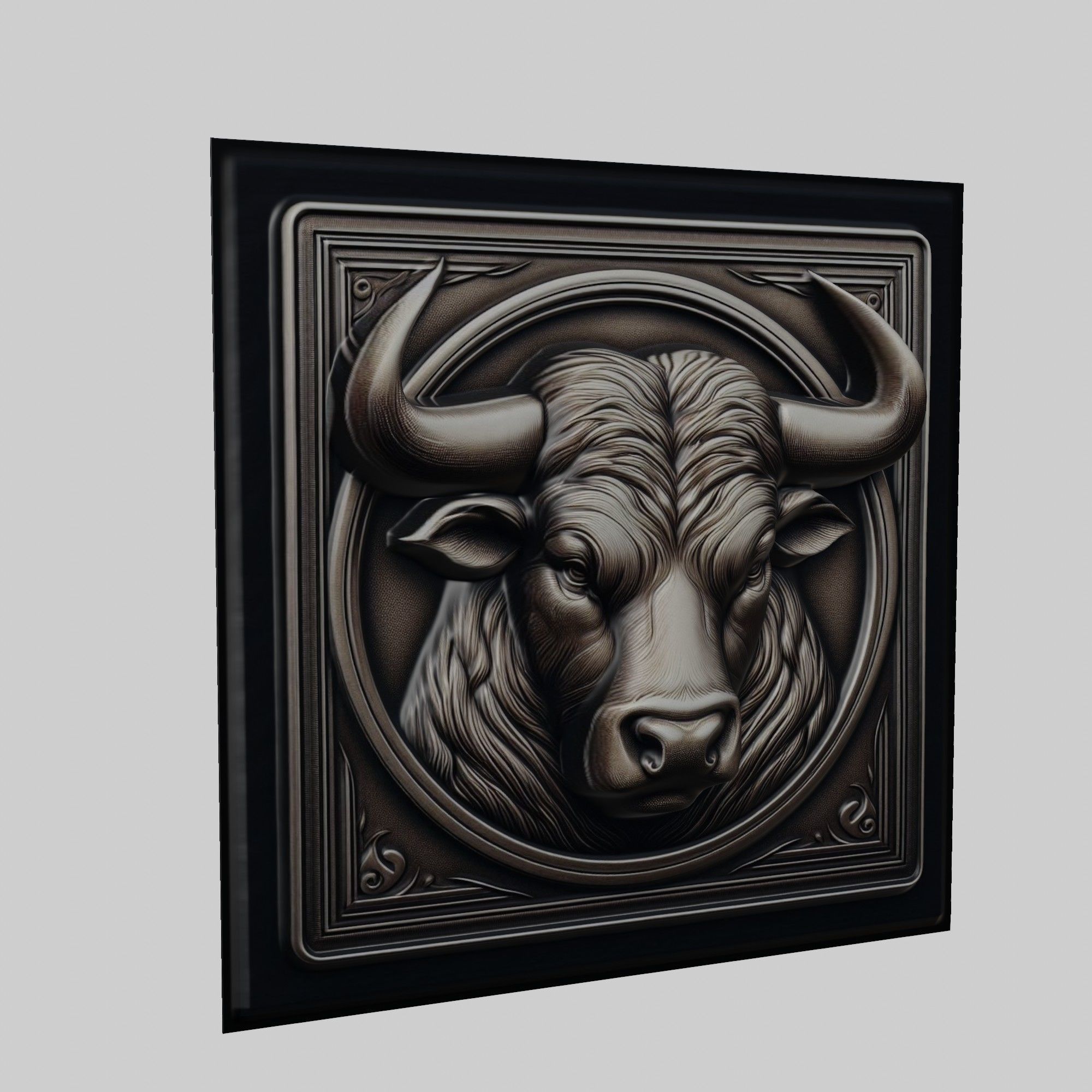 Bull Animal 3D print model_1