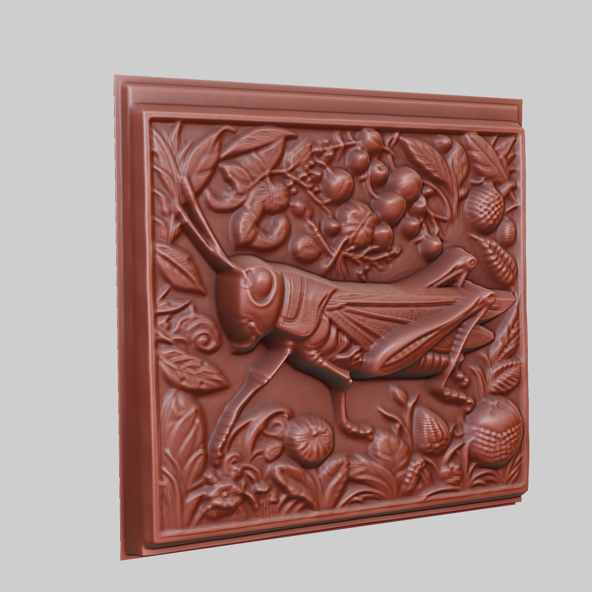 Grasshopper Animal 3D print model_3