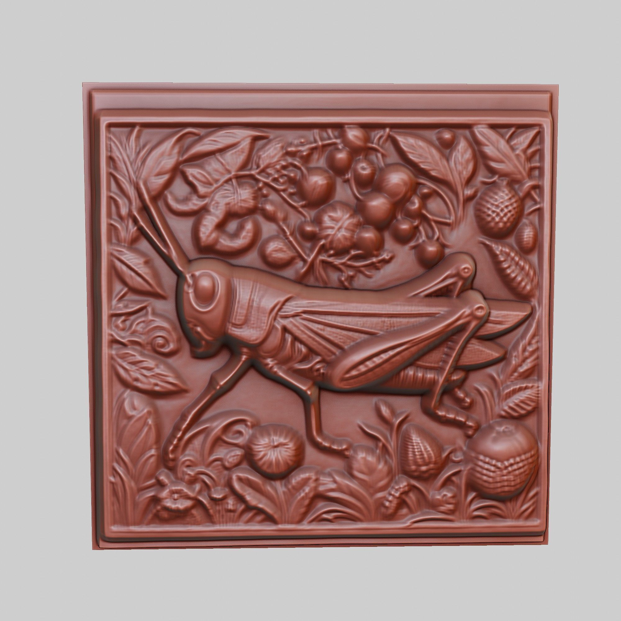 Grasshopper Animal 3D print model_2