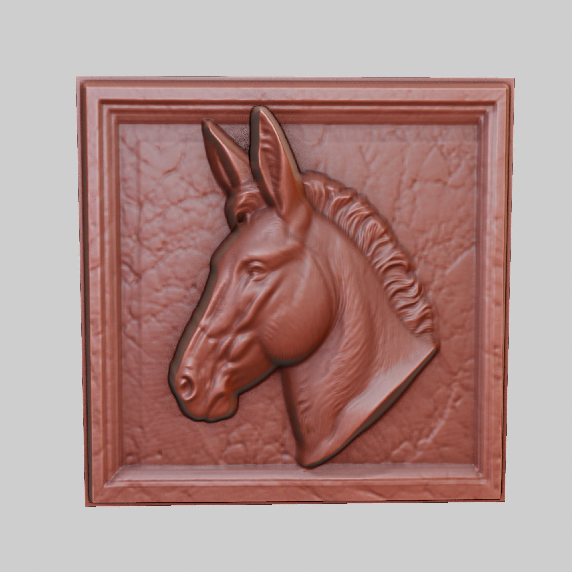 Donkey Animal 3D print model_2