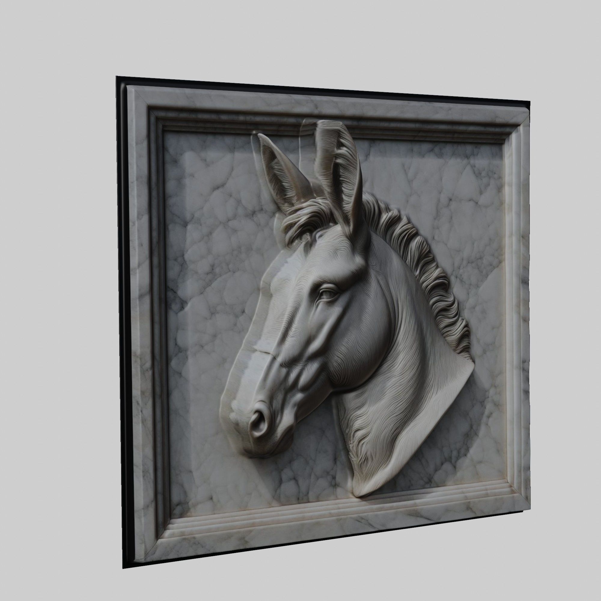 Donkey Animal 3D print model_1
