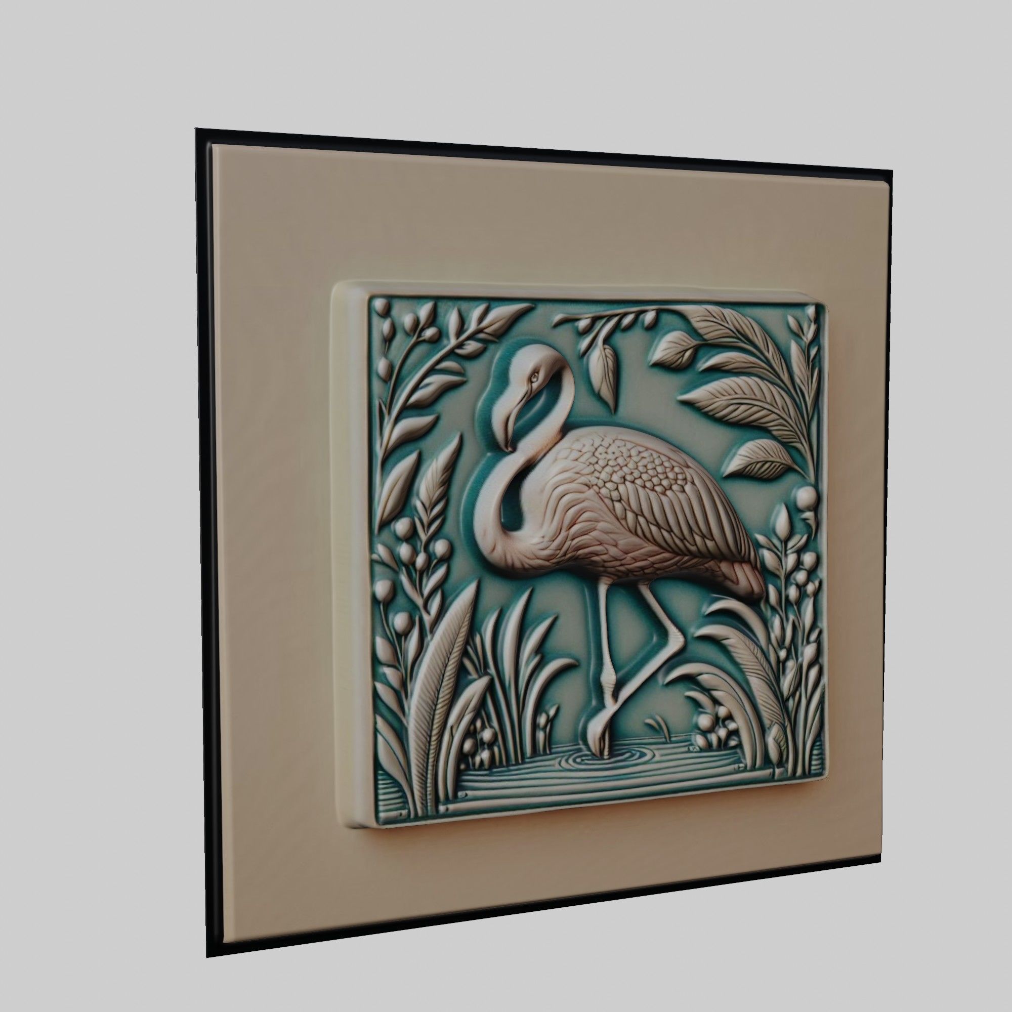 Flamingo Animal 3D print model_1